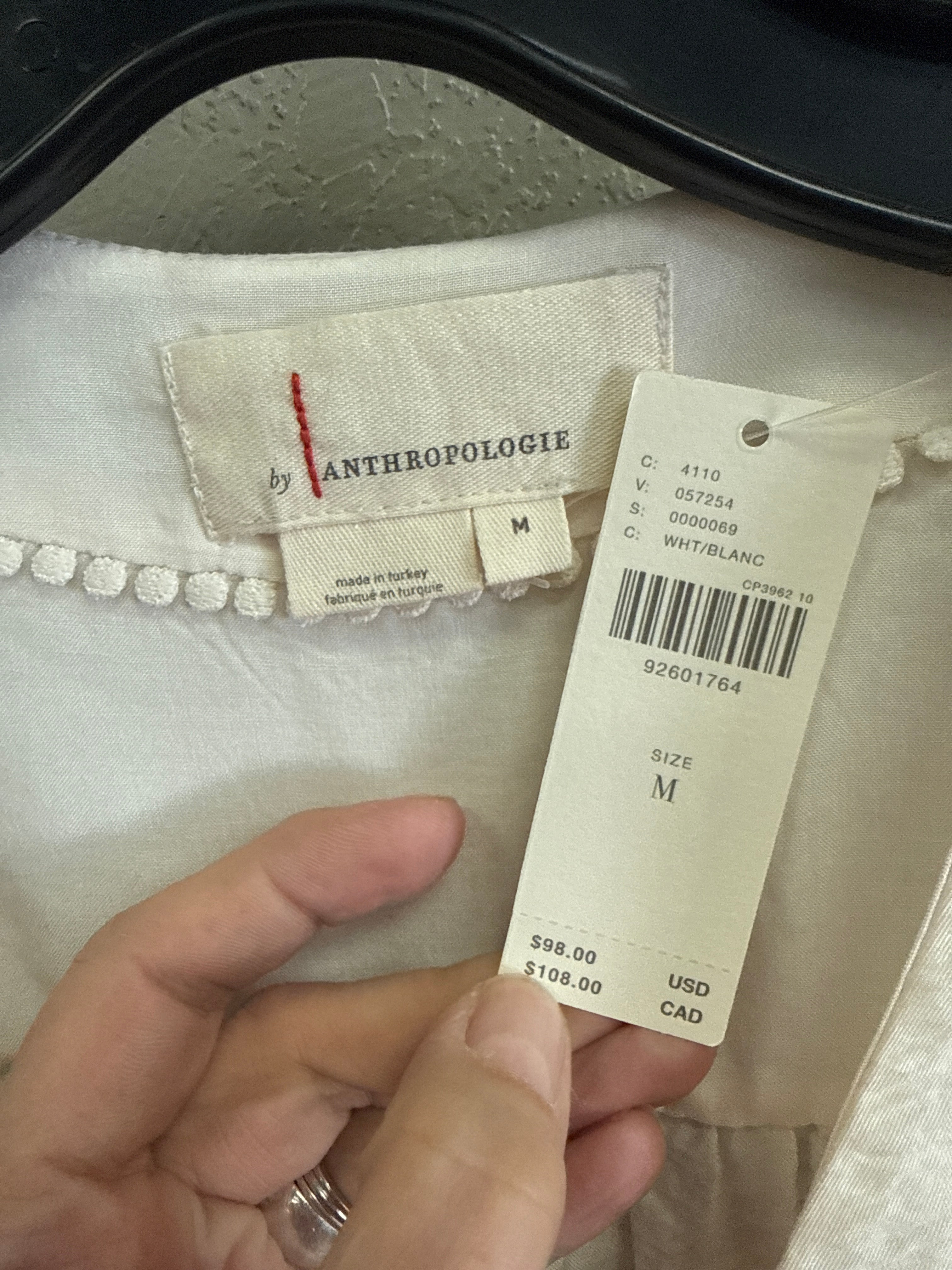 NWT ANTHRO WRAP BLOUSE (org$98)