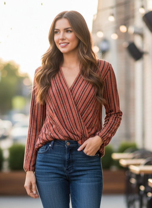 CES FEMME WRAP TOP