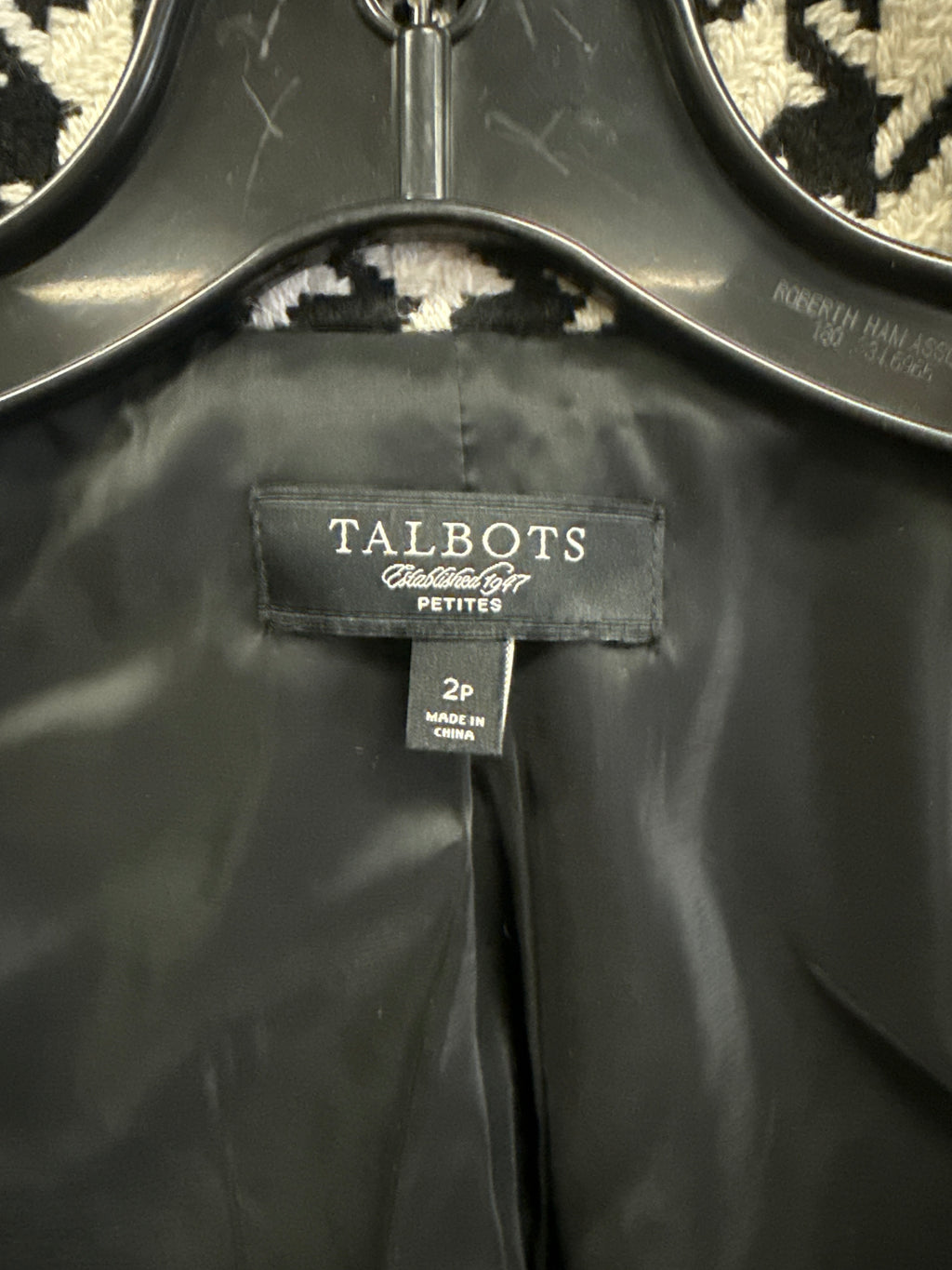 TALBOTS HOUNDSTOOTH MOTO (org$115)