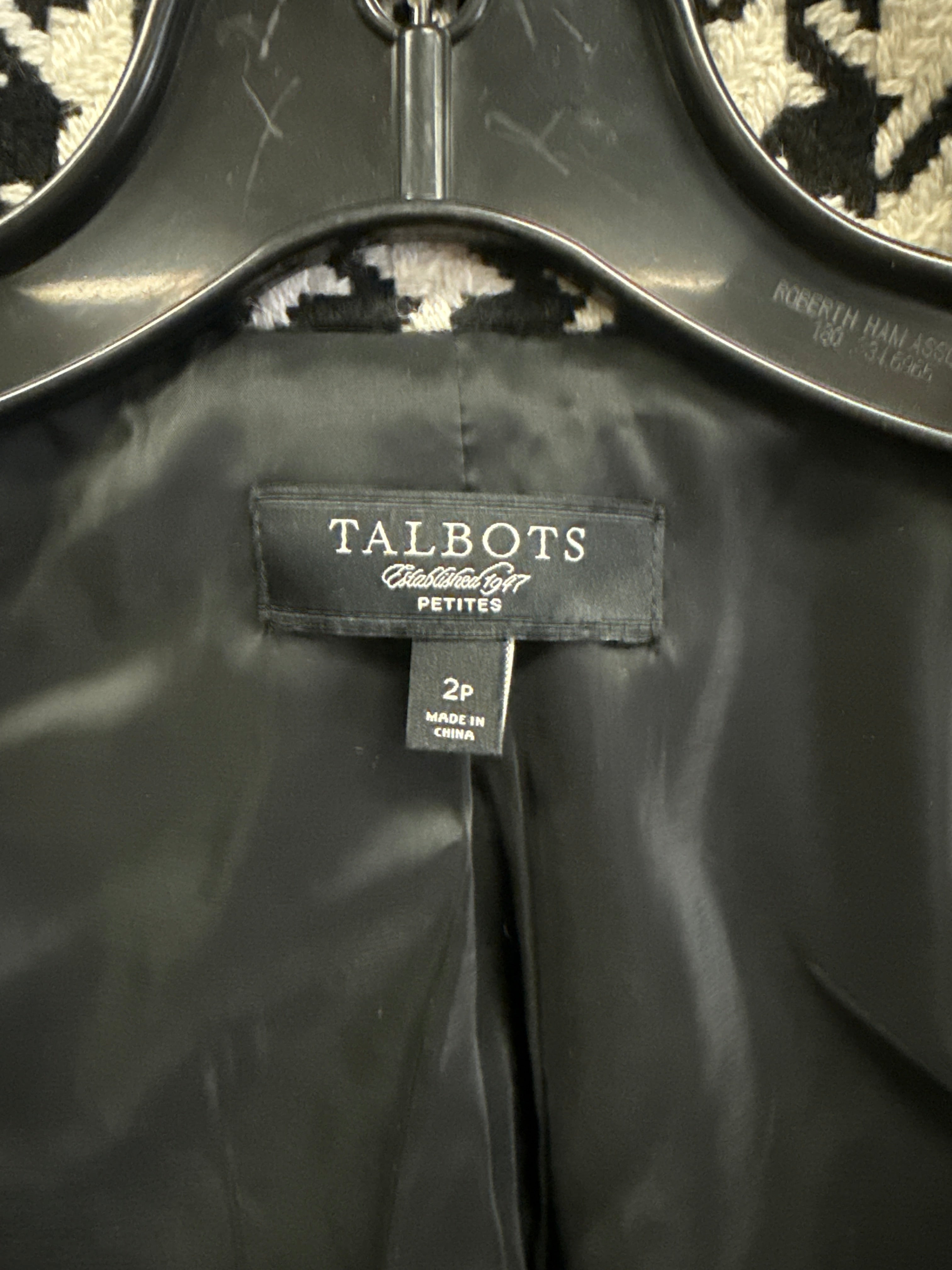 TALBOTS HOUNDSTOOTH MOTO (org$115)