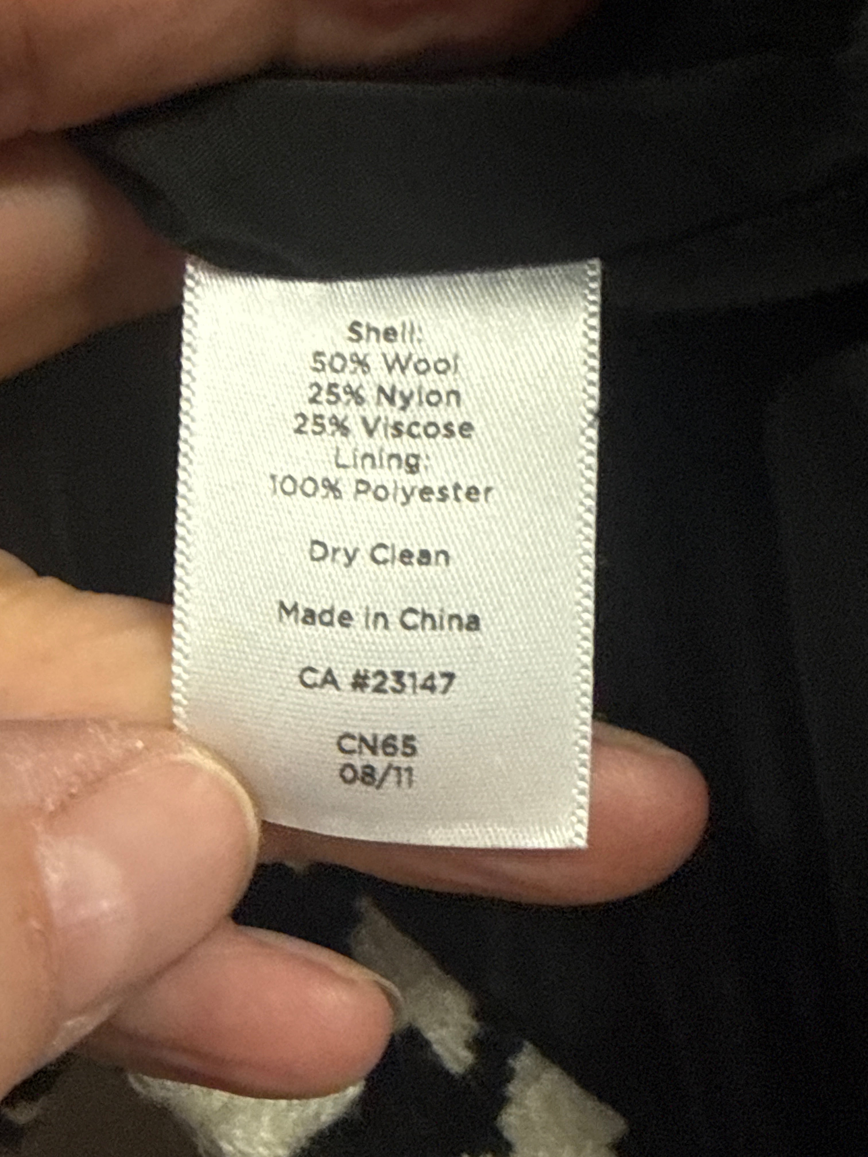 TALBOTS HOUNDSTOOTH MOTO (org$115)