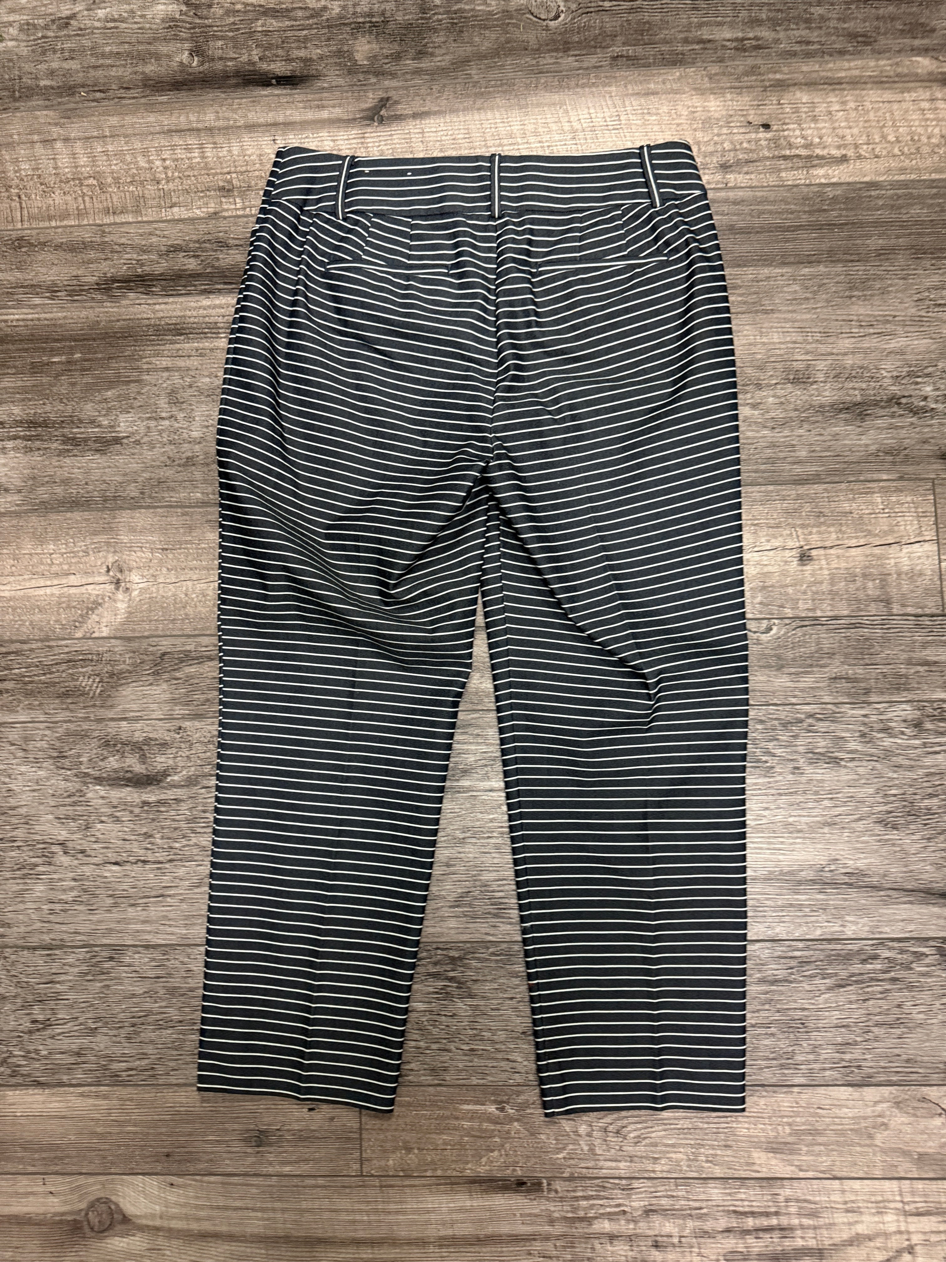 Loft Striped Crop Trouser (org$90)