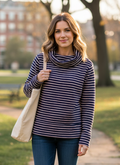 Sail to Sable Cowl Neck Pullover