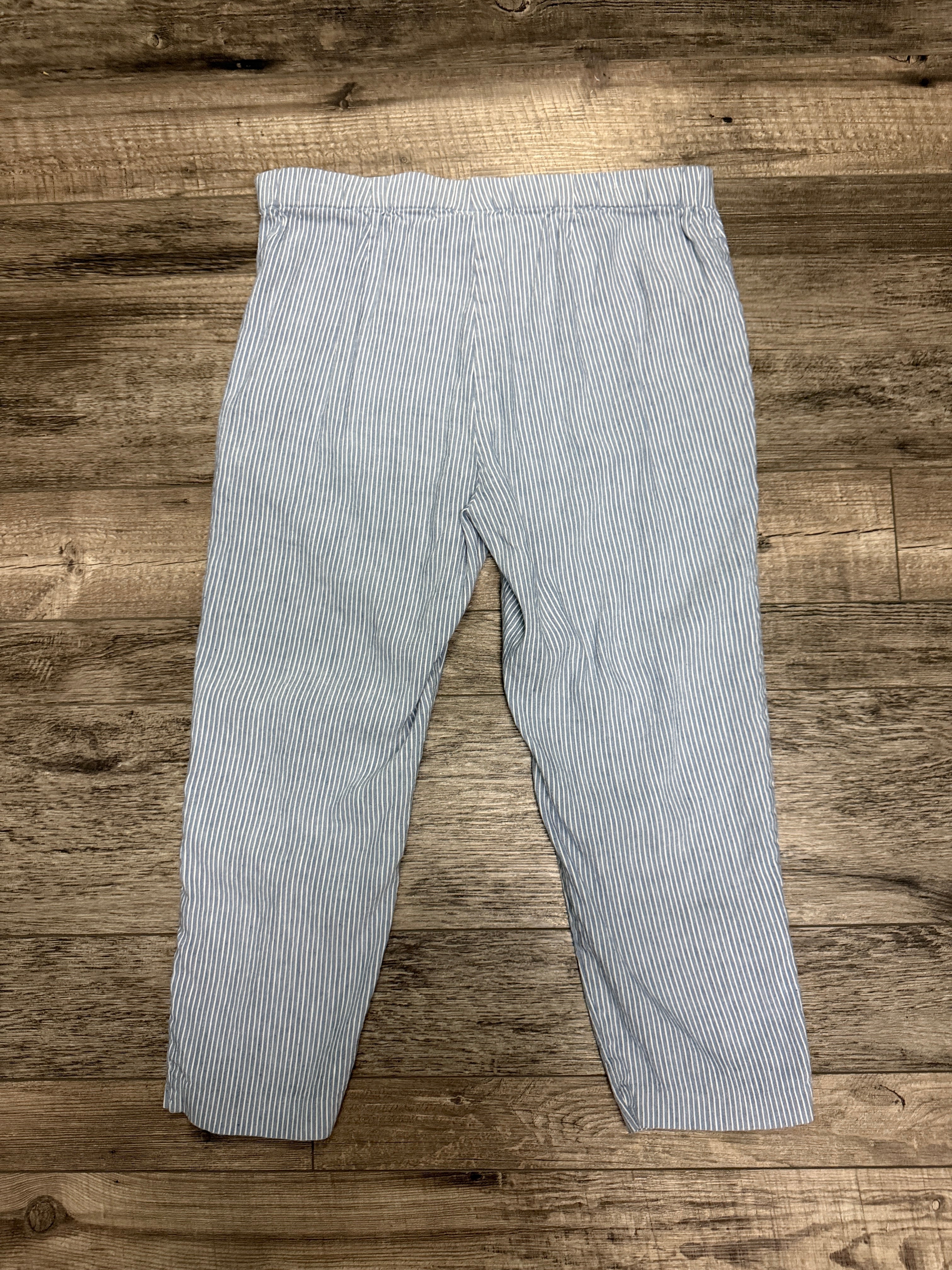 J Jill Linen Striped Linen Pant