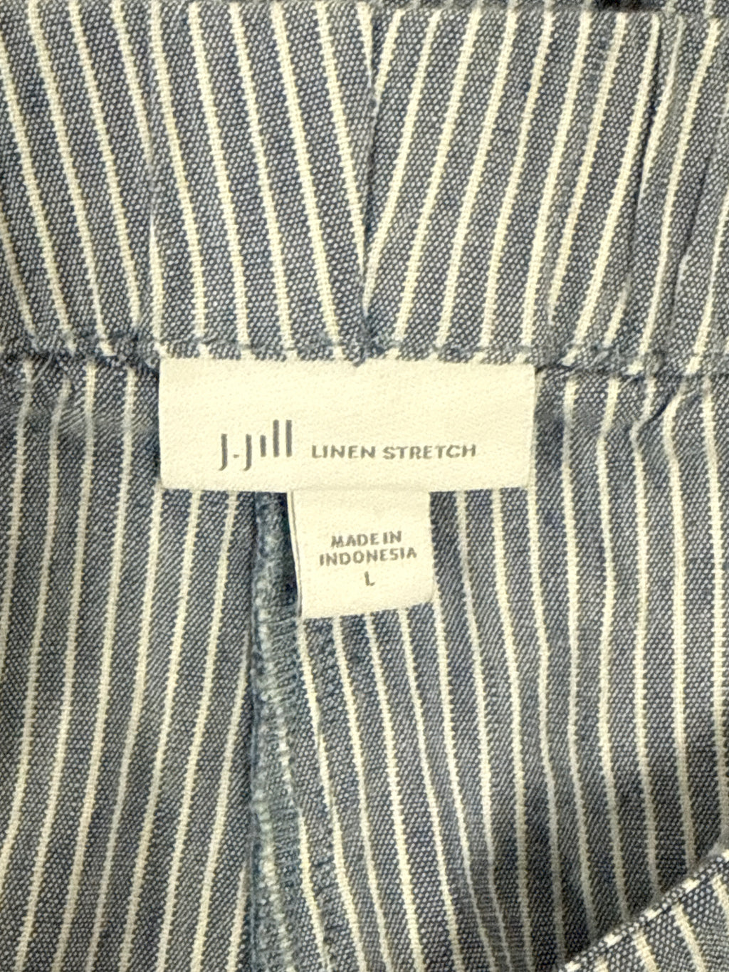 J Jill Linen Striped Linen Pant