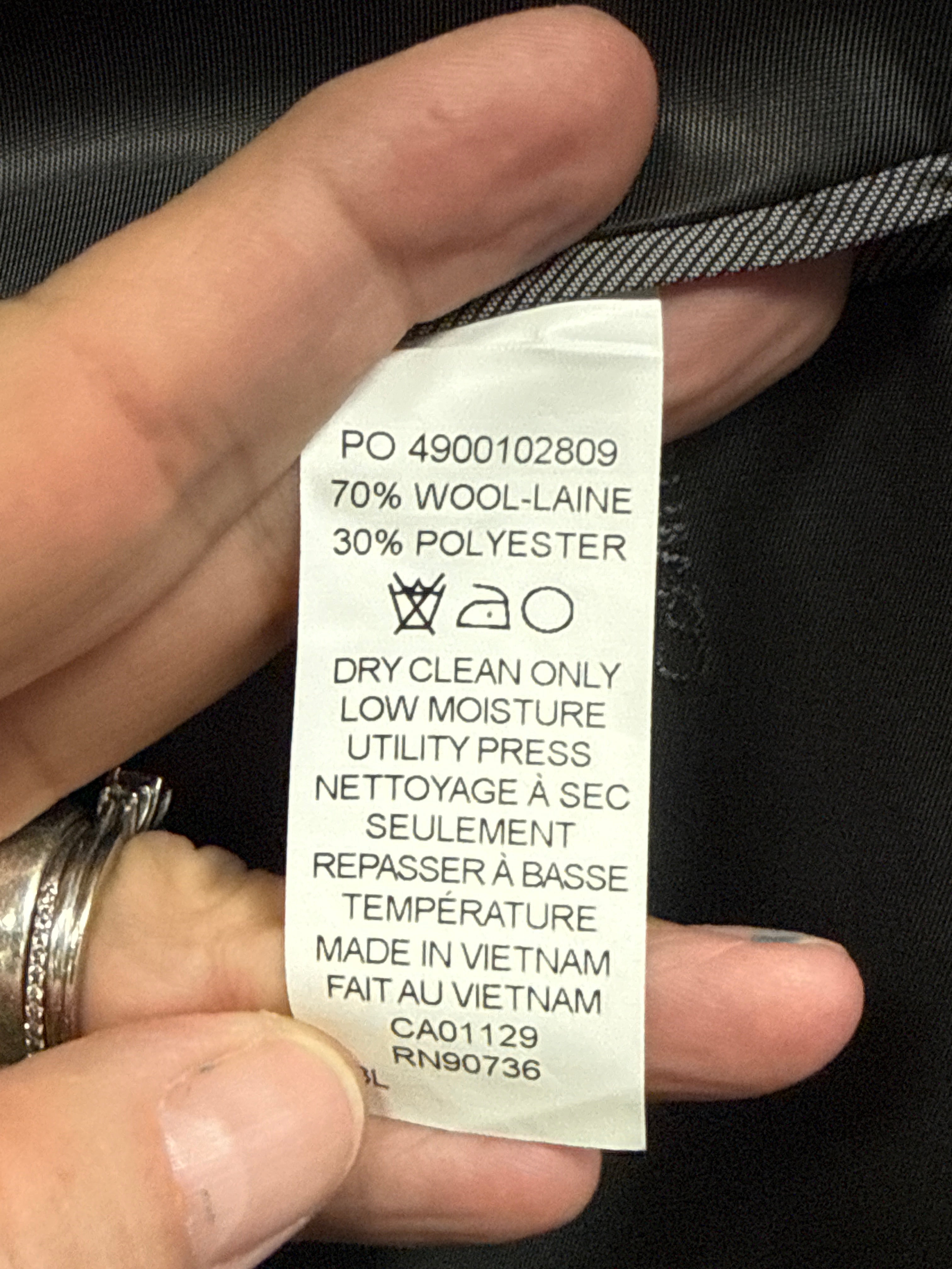 NWOT CALVIN KLEIN PLAID SUIT COAT