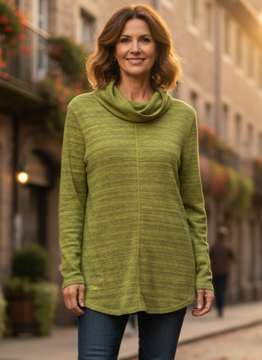 NOMADIC TRADERS COWL NECK TUNIC