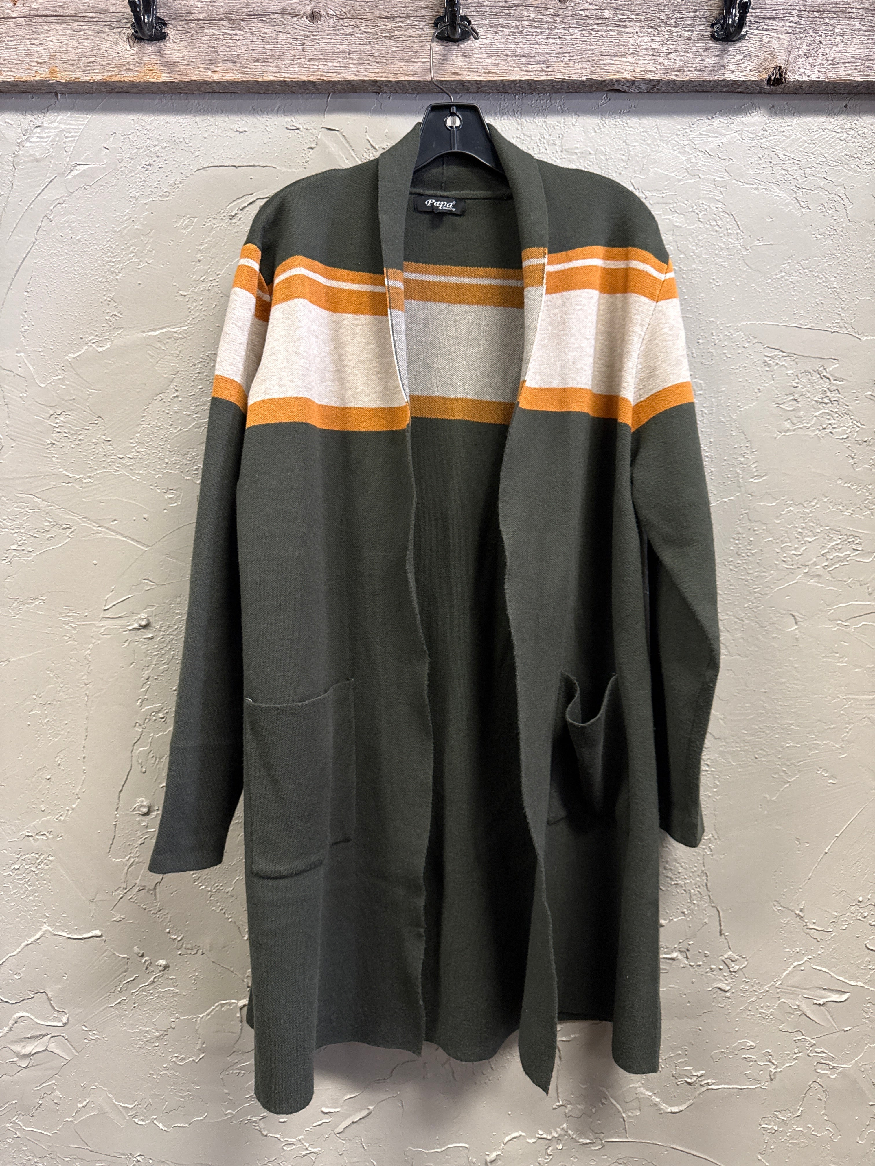 PAPA LONG OPEN CARDIGAN