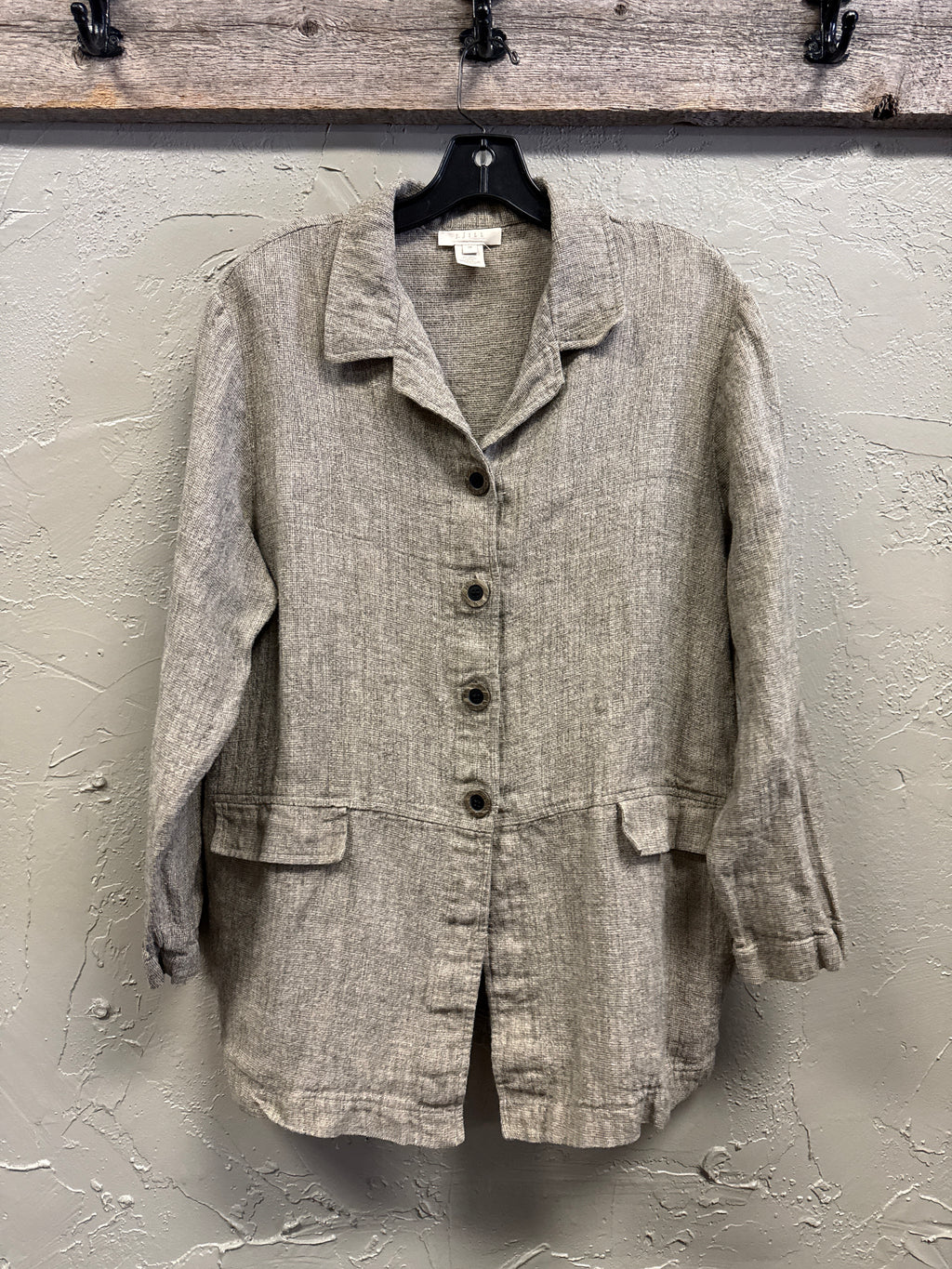 J JILL BUTTON-FRONT JACKET (org$139)