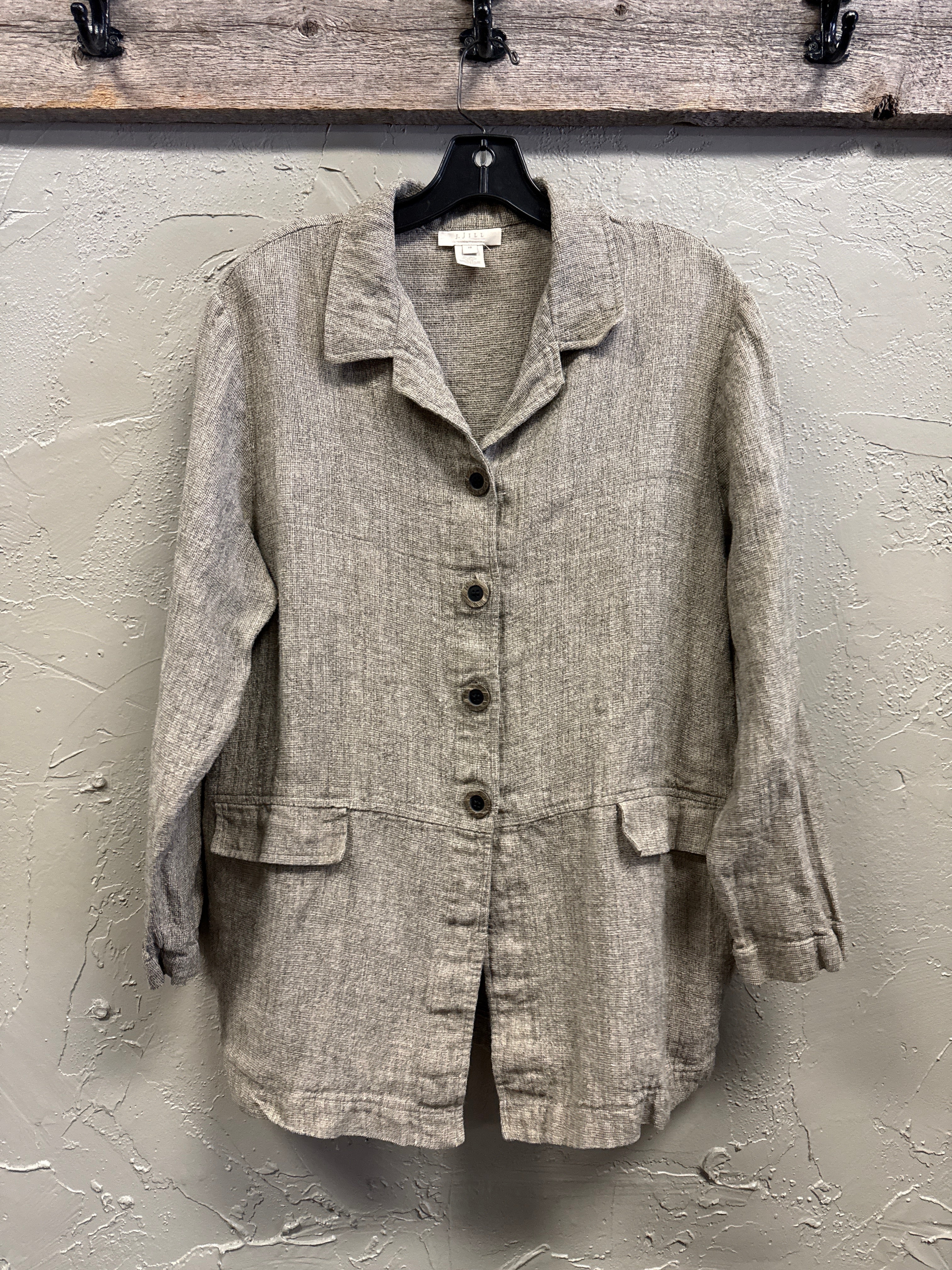 J JILL BUTTON-FRONT JACKET (org$139)