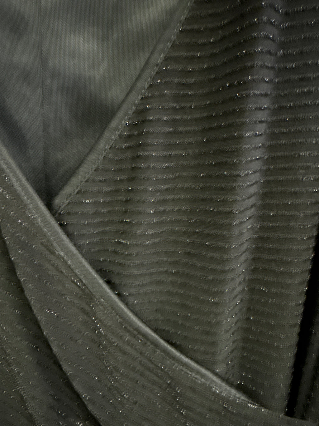 SLEEVELESS, TEXTURED WRAP DRESS