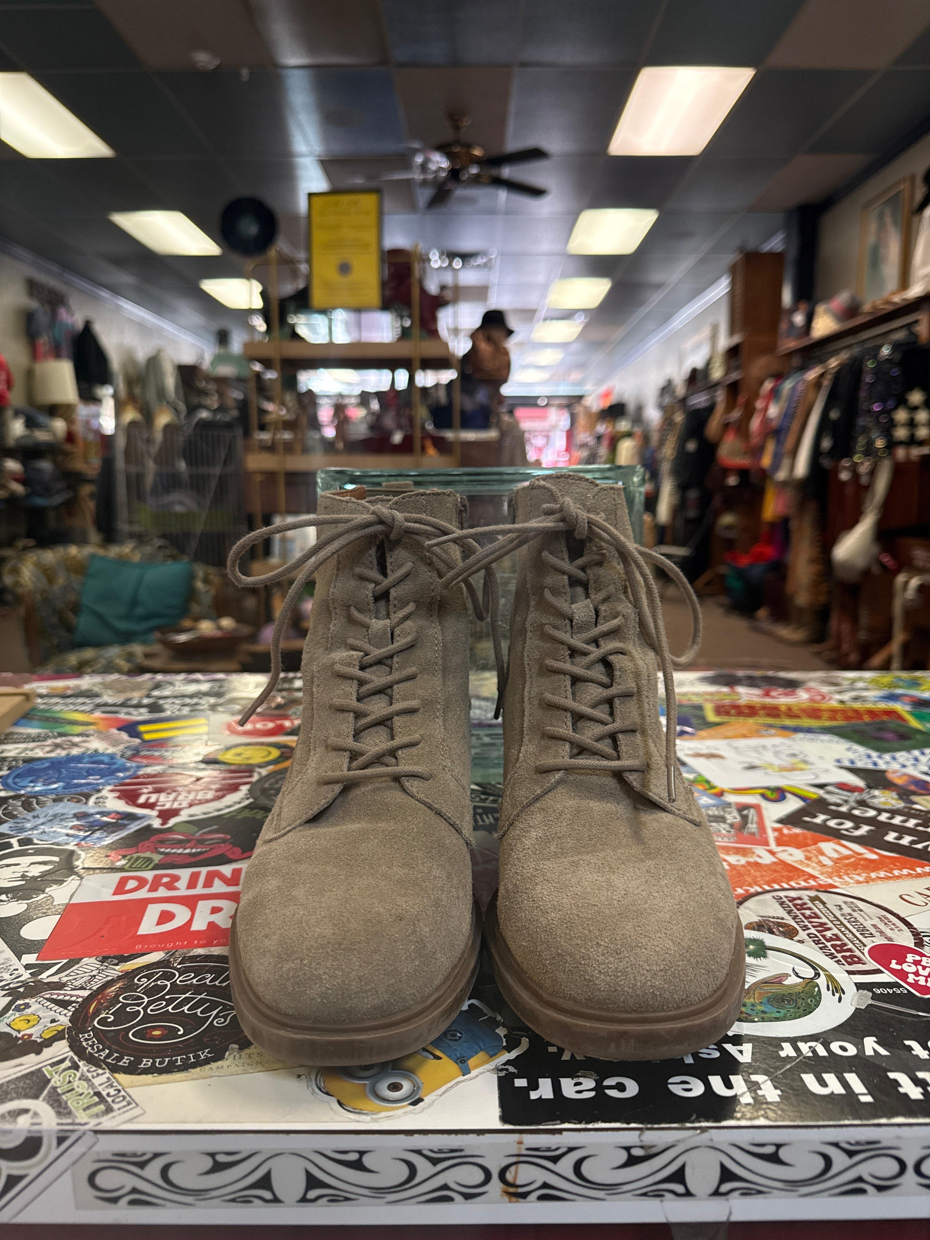 LUCKY BRAND LUG SOLE BOOTS (org$150)