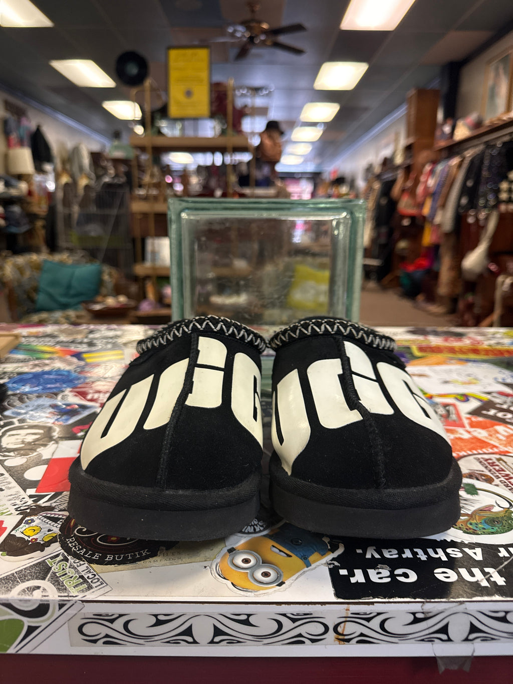 UGG TASMAN CHOPD SLIP-ONS (org$140)