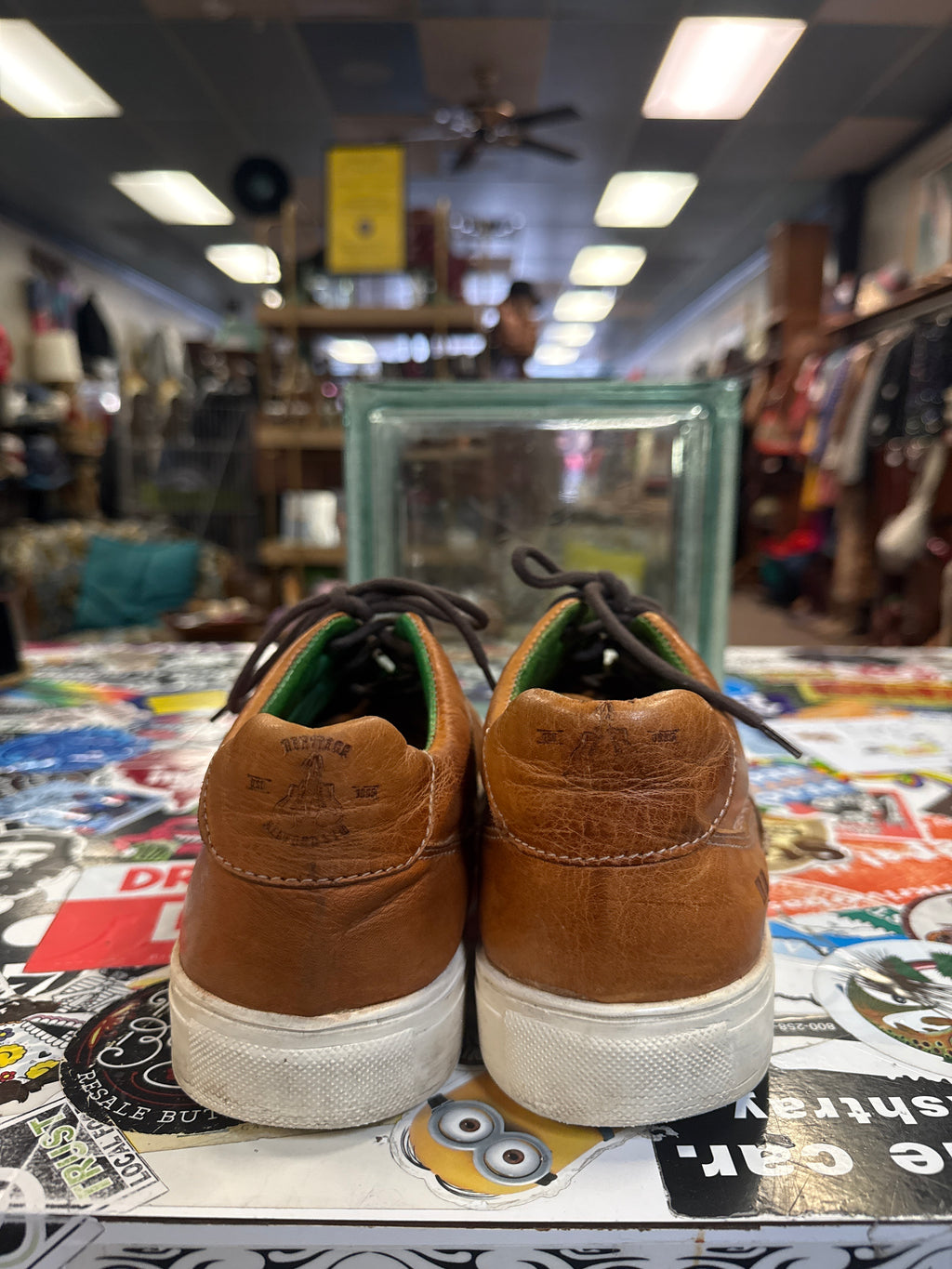 BED STU AZELI LEATHER SNEAKER (org$210)