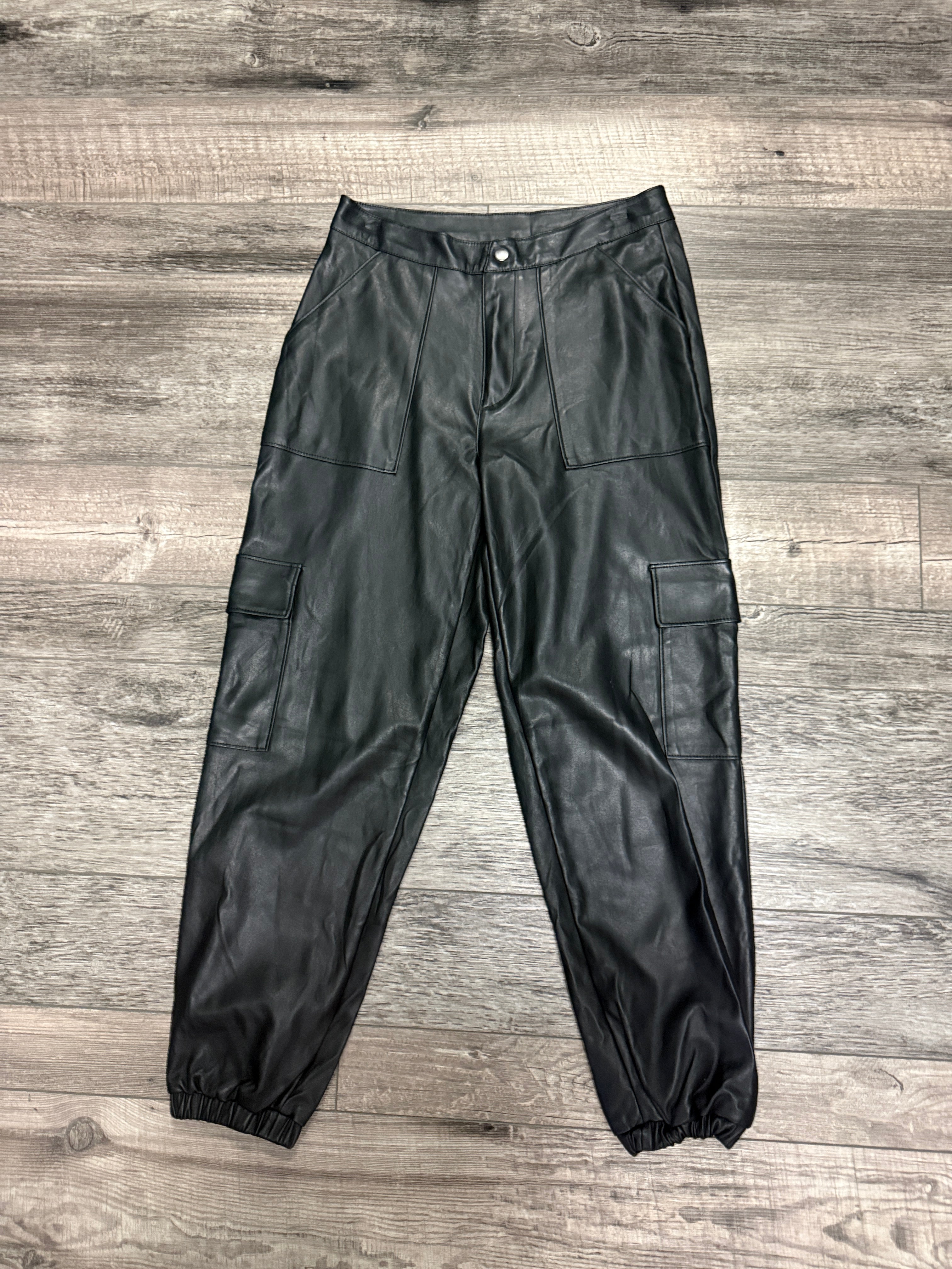 WEISSMAN VEGAN LEATHER JOGGERS