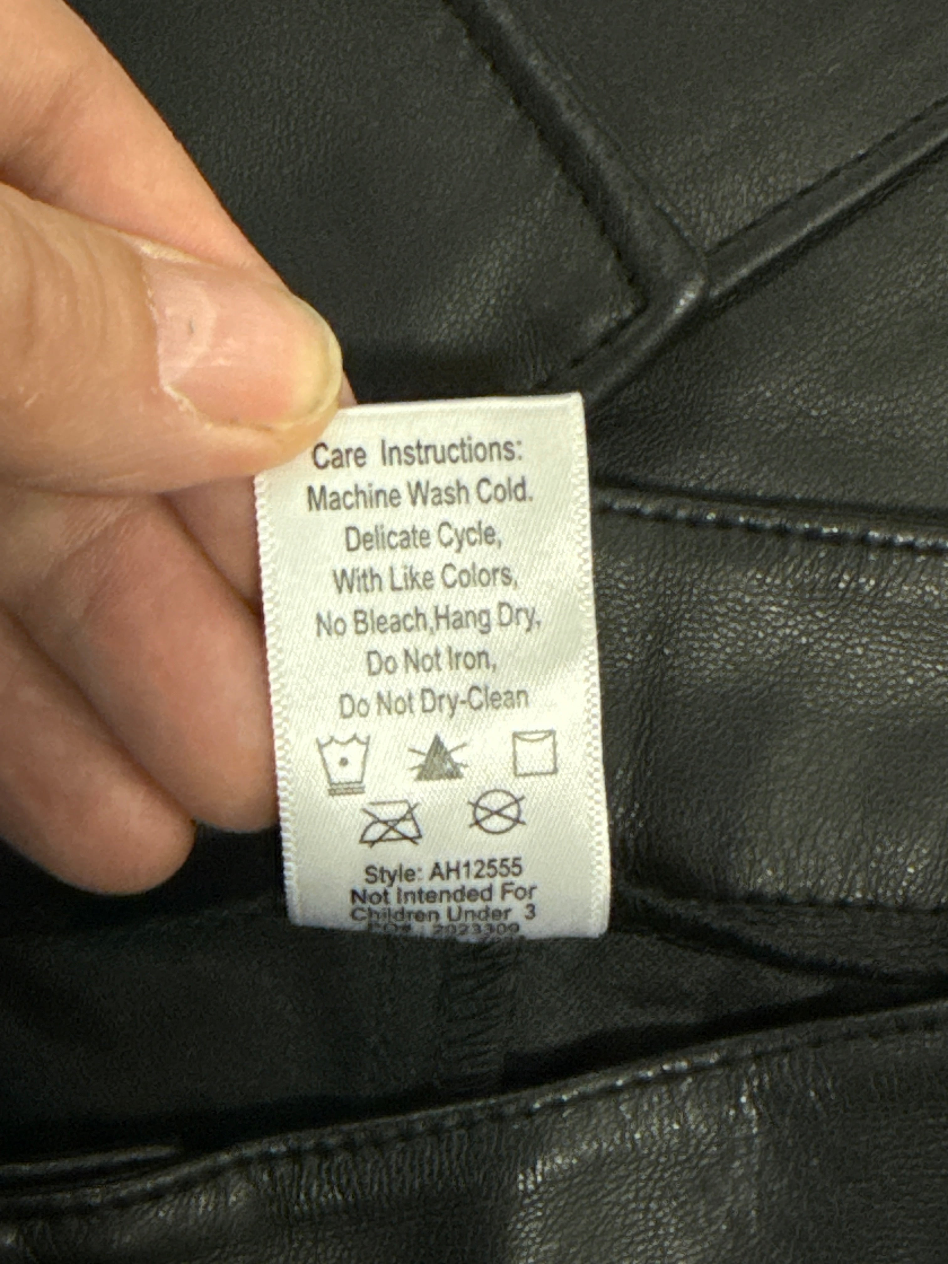 WEISSMAN VEGAN LEATHER JOGGERS