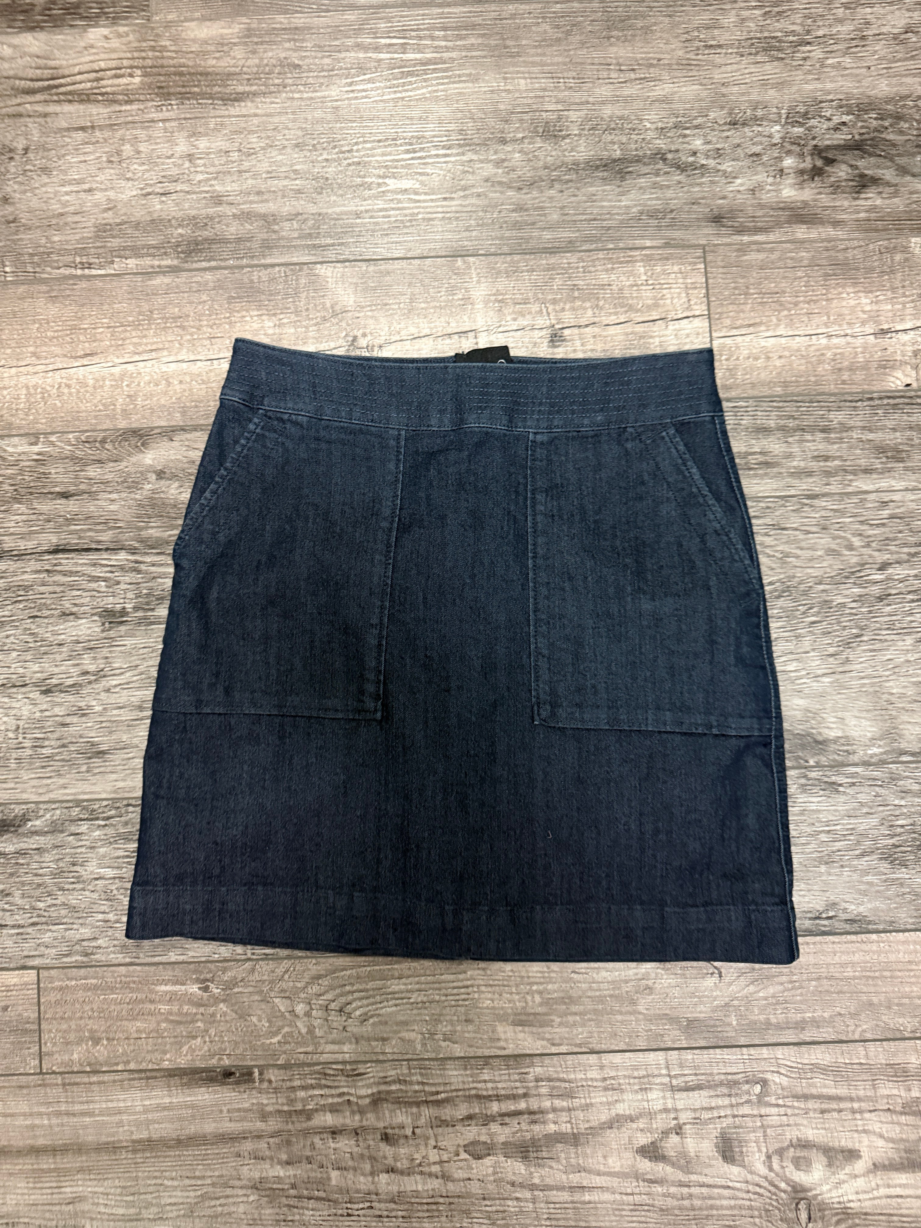 LOFT DENIM A-LINE MINI SKIRT