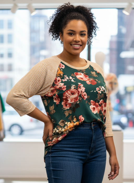 VIVETTE RAGLAN STYLE TOP