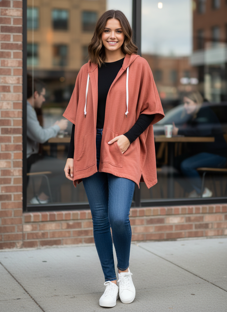 AERIE OVERSIZED HOODED CARDIGAN
