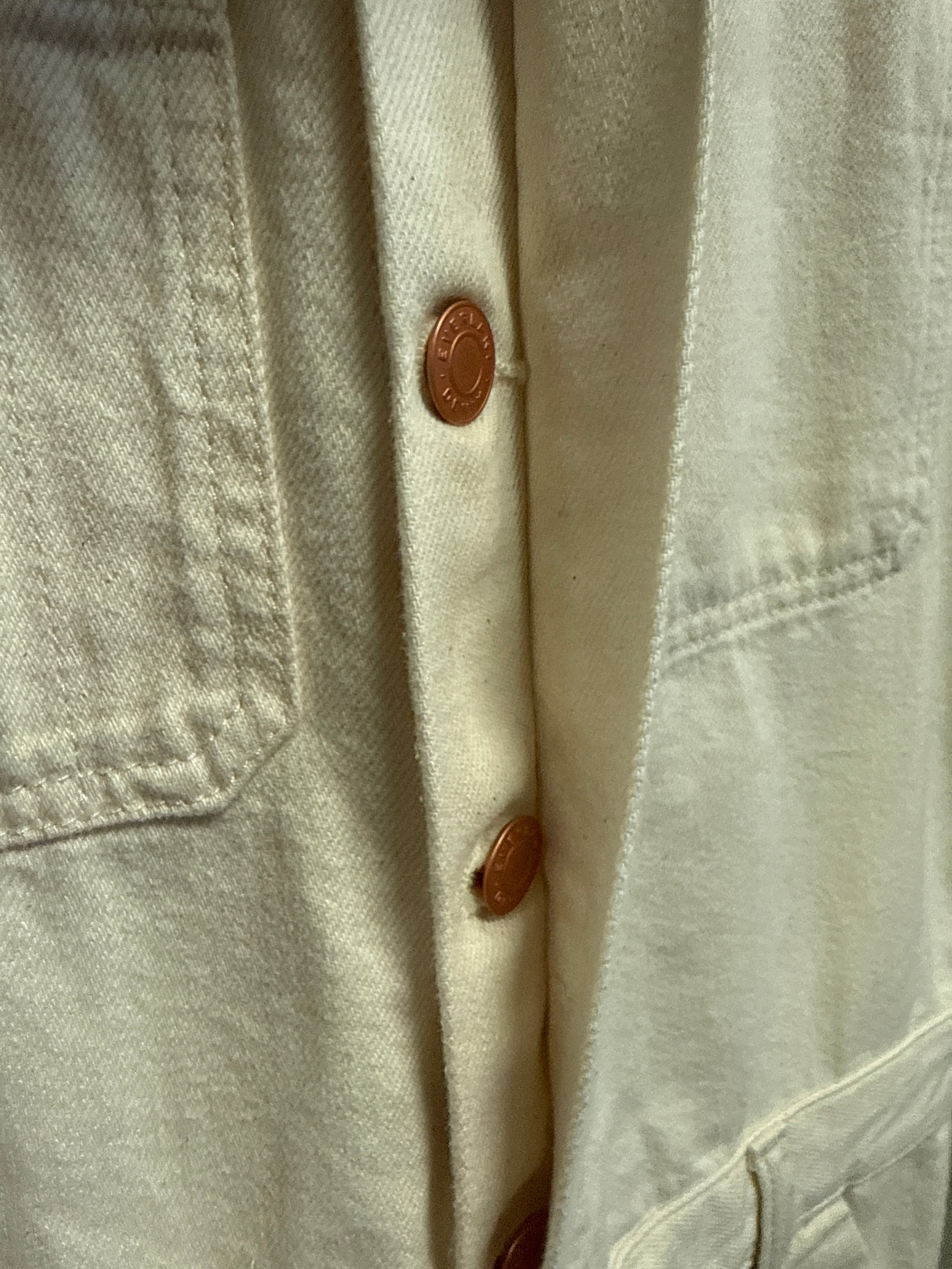 EVERLANE SHORT SLEEVE OVERALL (org$148)