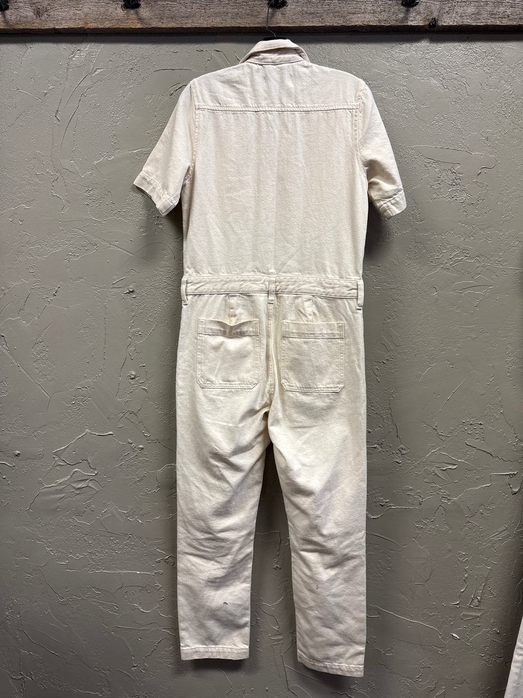 EVERLANE SHORT SLEEVE OVERALL (org$148)