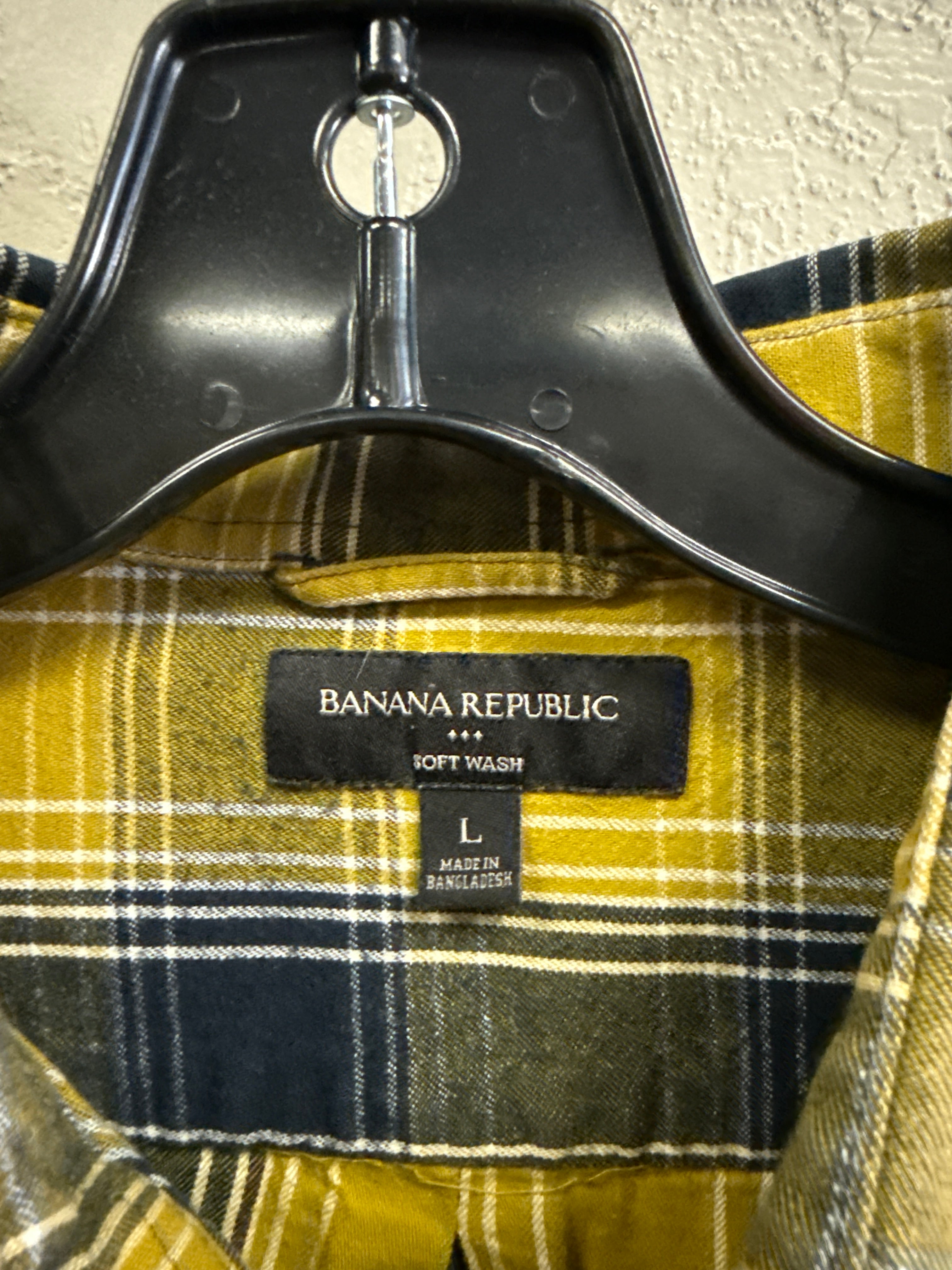 BANANA REPUBLIC PLAID COTTON SHIRT