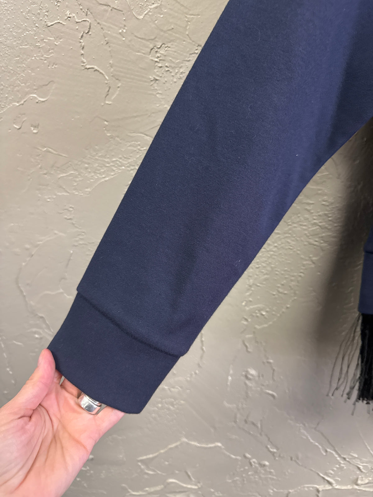 J Crew Fringe Hem Sweatshirt