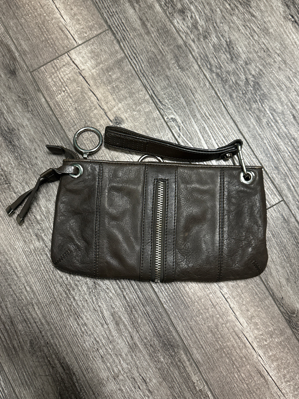 VIA SPIGA LEATHER WRISTLET