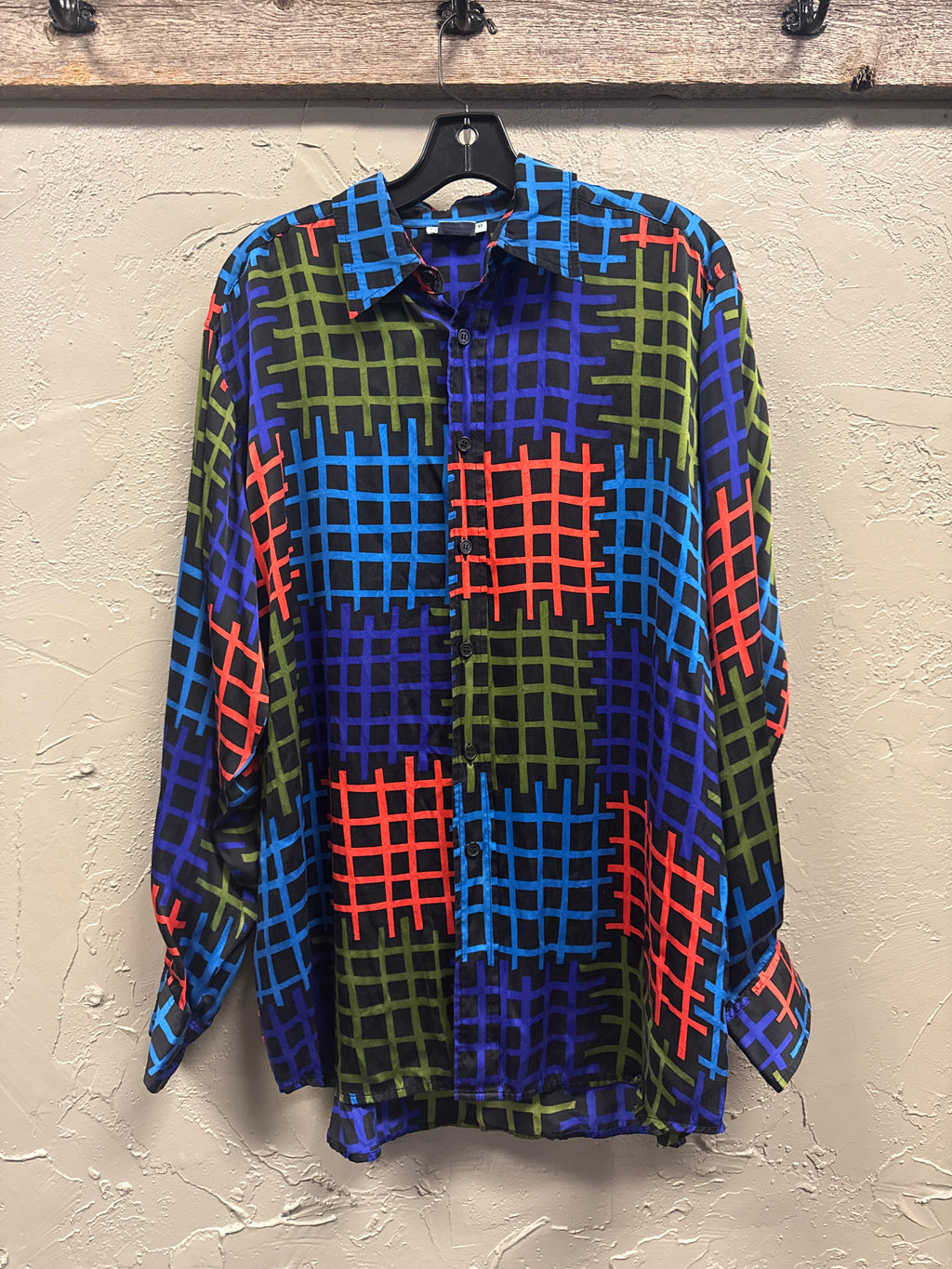 *RARE* VTG GENE MEYER SILK SHIRT