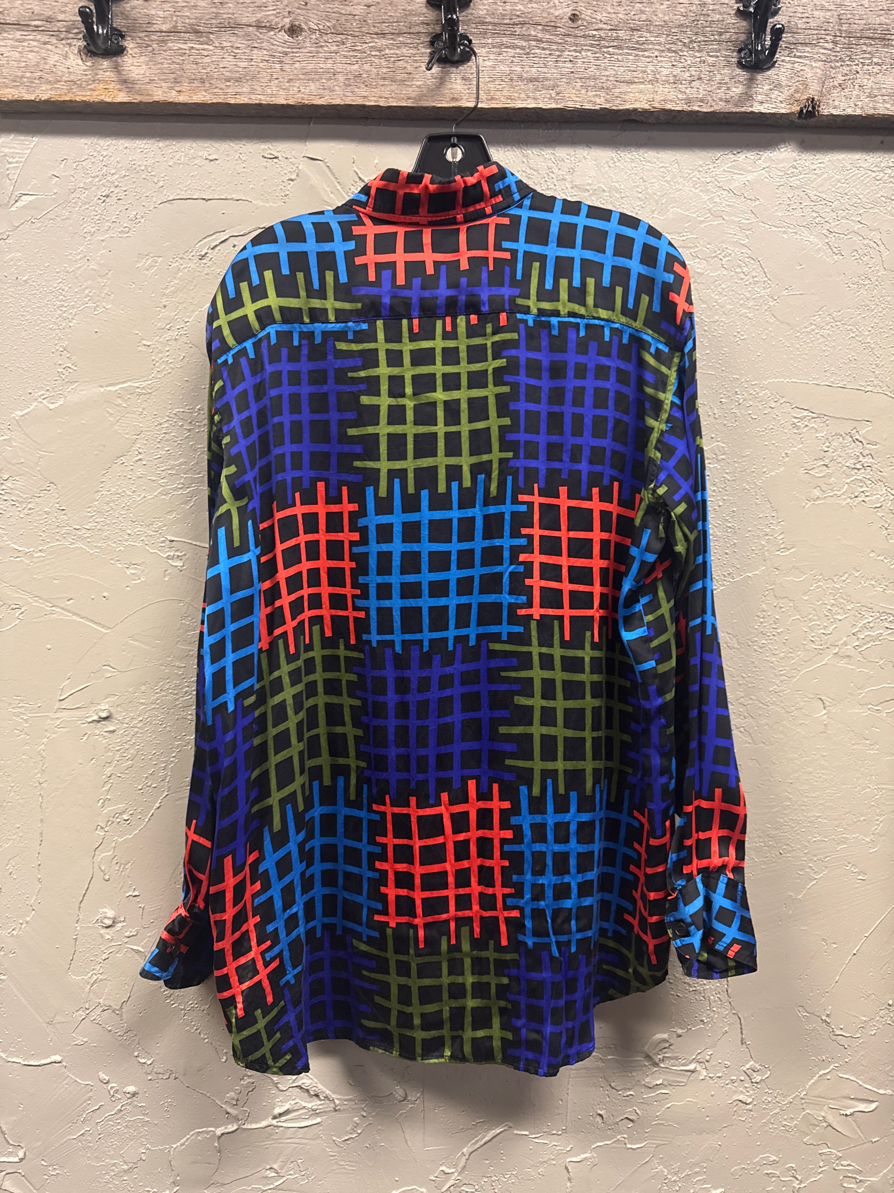 *RARE* VTG GENE MEYER SILK SHIRT