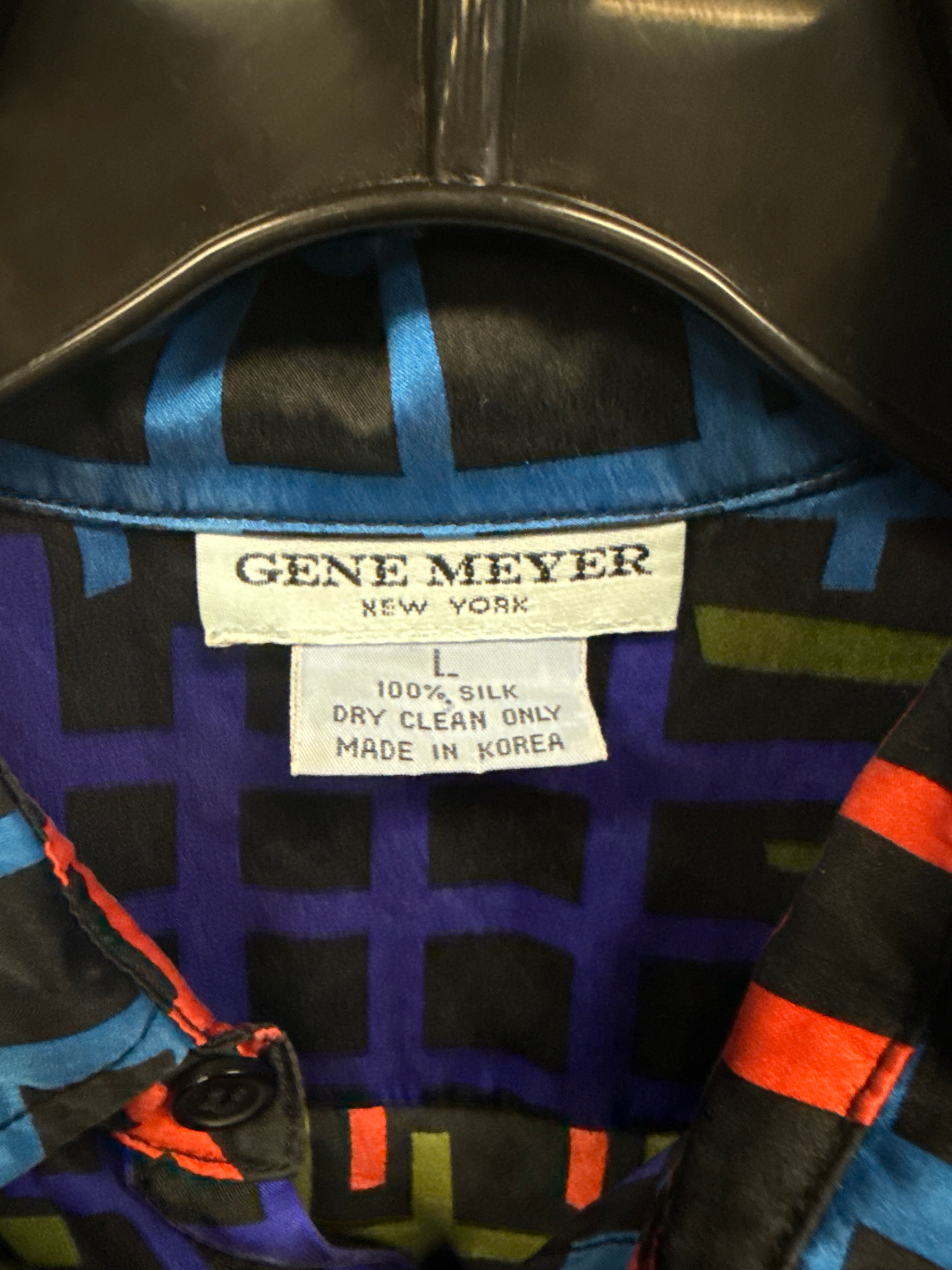 *RARE* VTG GENE MEYER SILK SHIRT