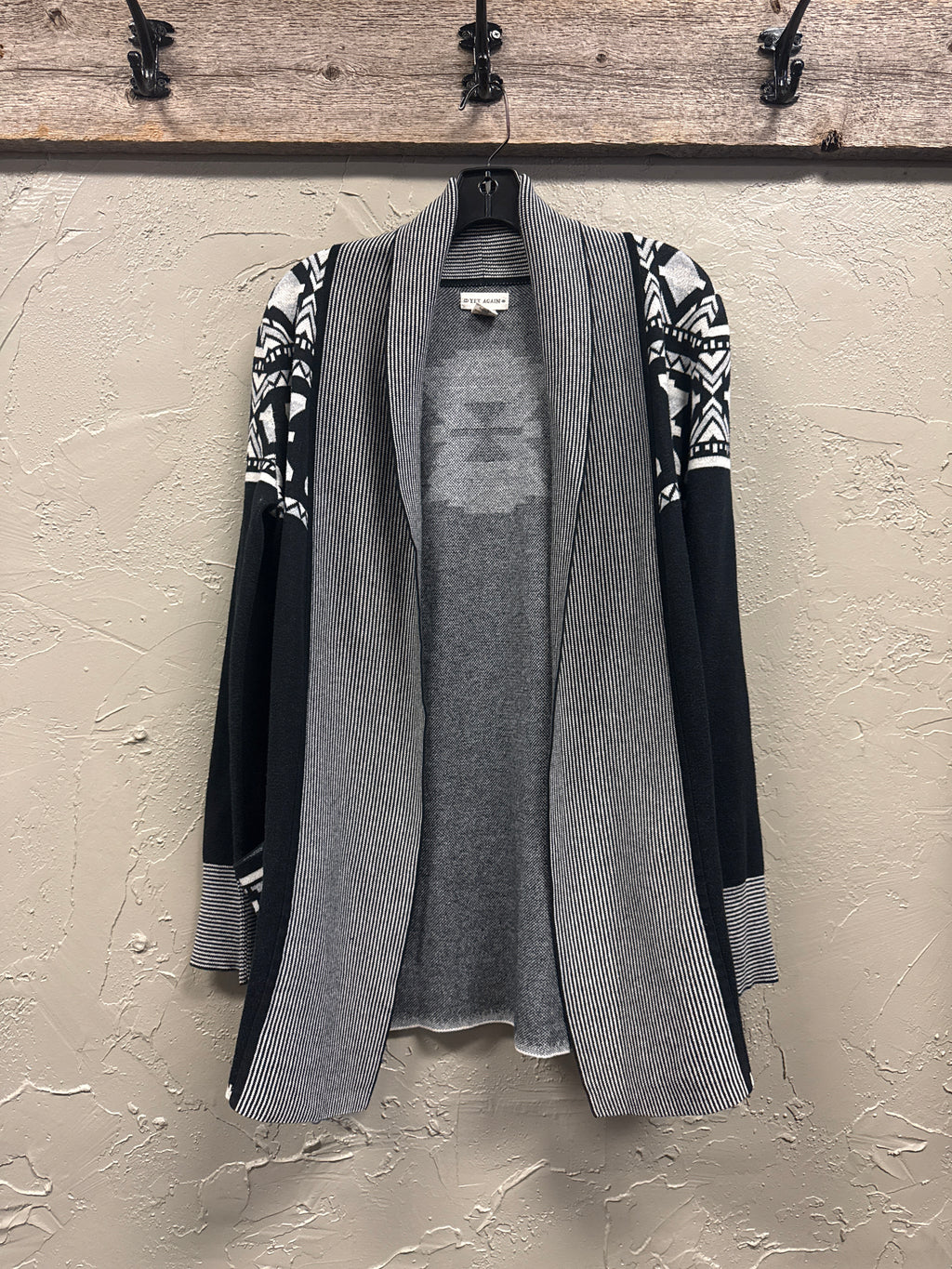 Yet Again Draped Open-Front Cardi