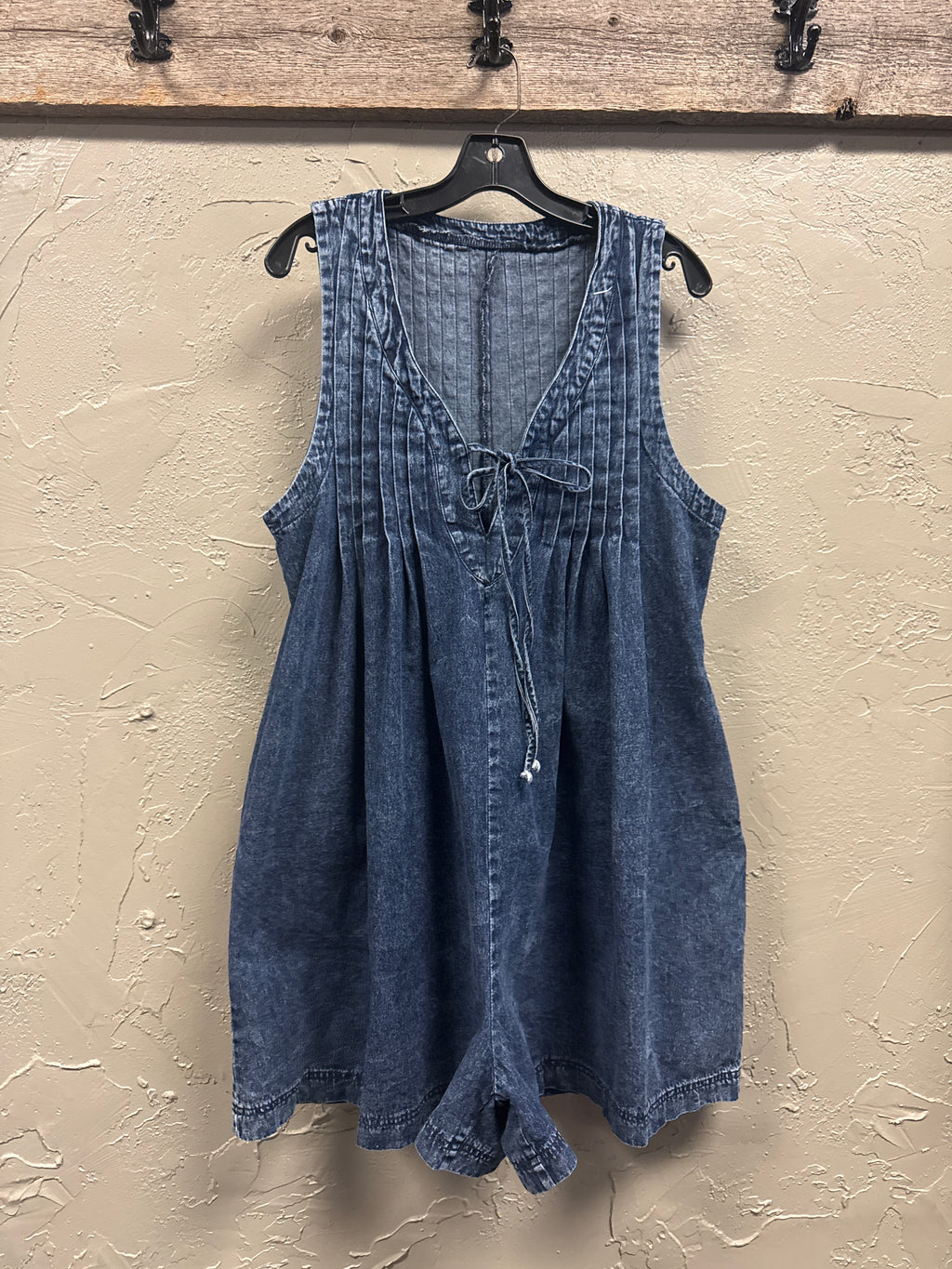 Sleeveless Denim Romper