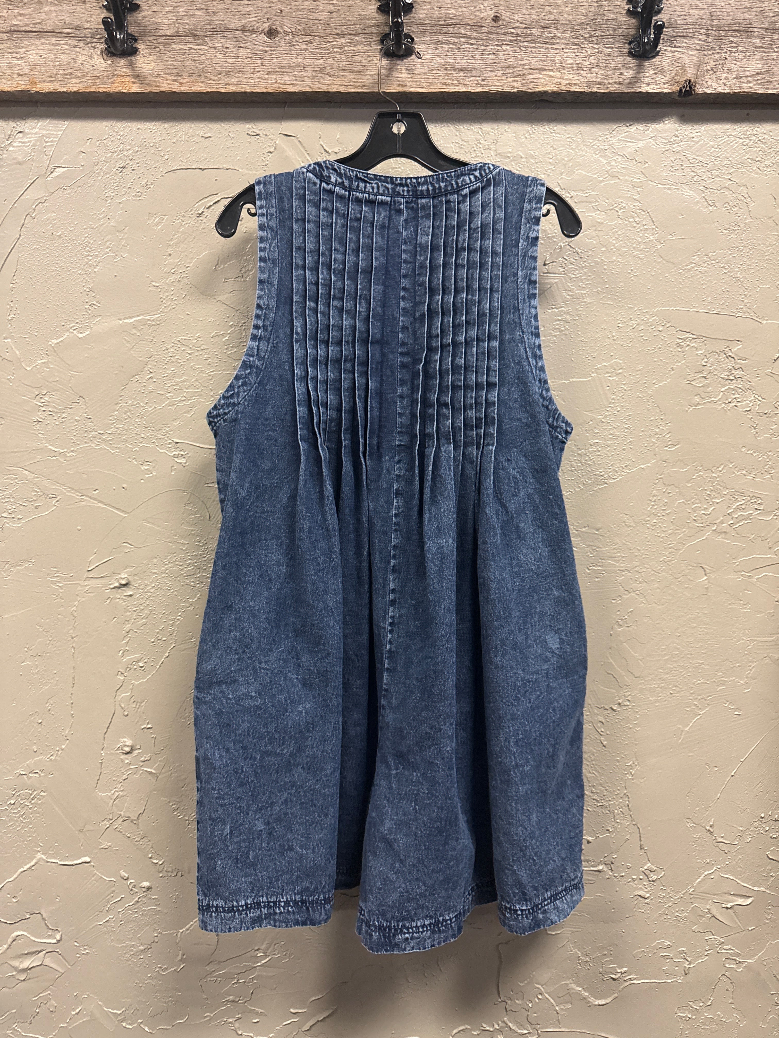 Sleeveless Denim Romper