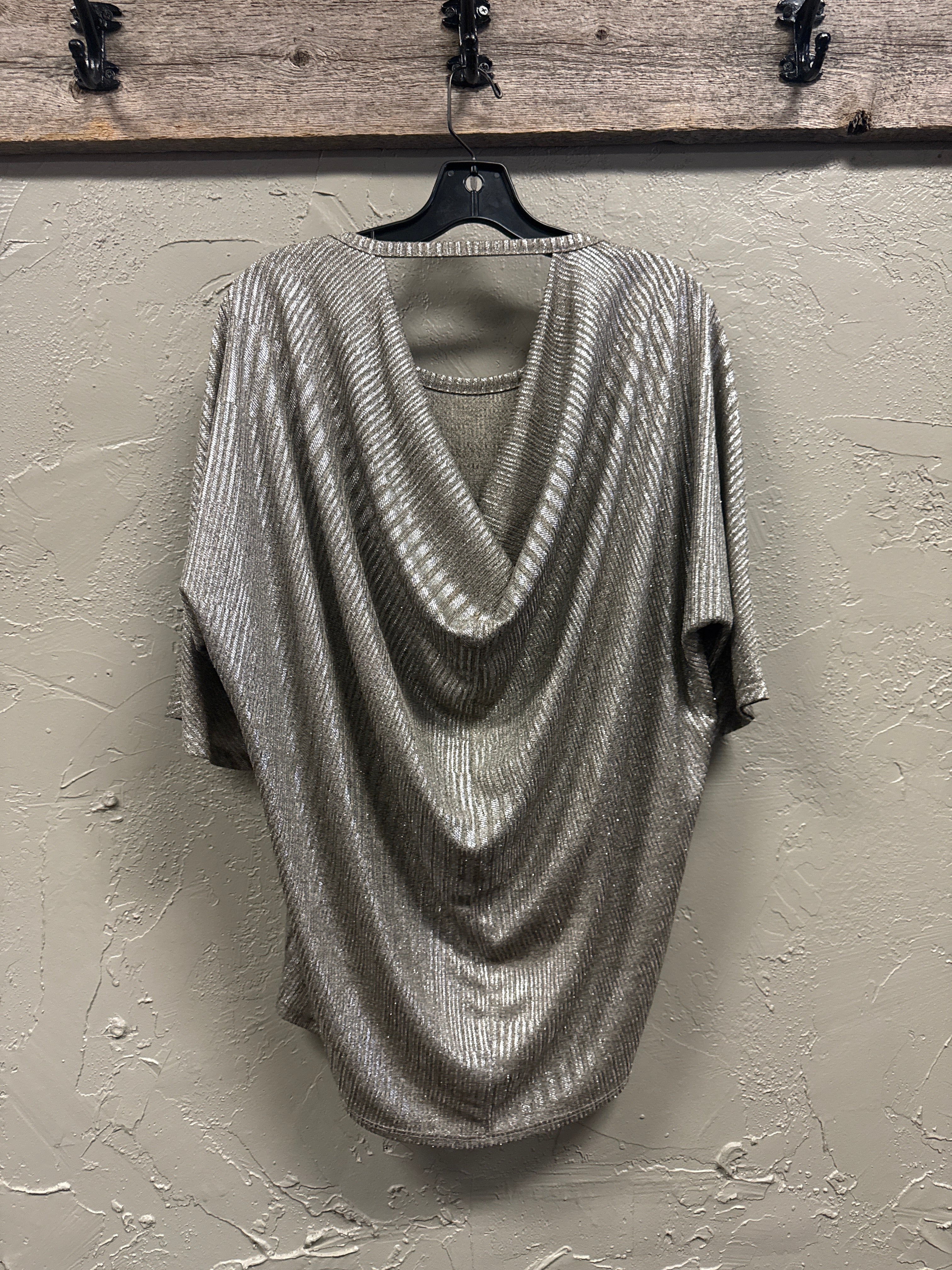 NWT Kim & Cami Metallic Top (org$68)