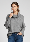 POSTMARKS RUFFLE TRIM SWEATER
