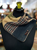 RECLAIMED SUIT COWL NECK SCARVES