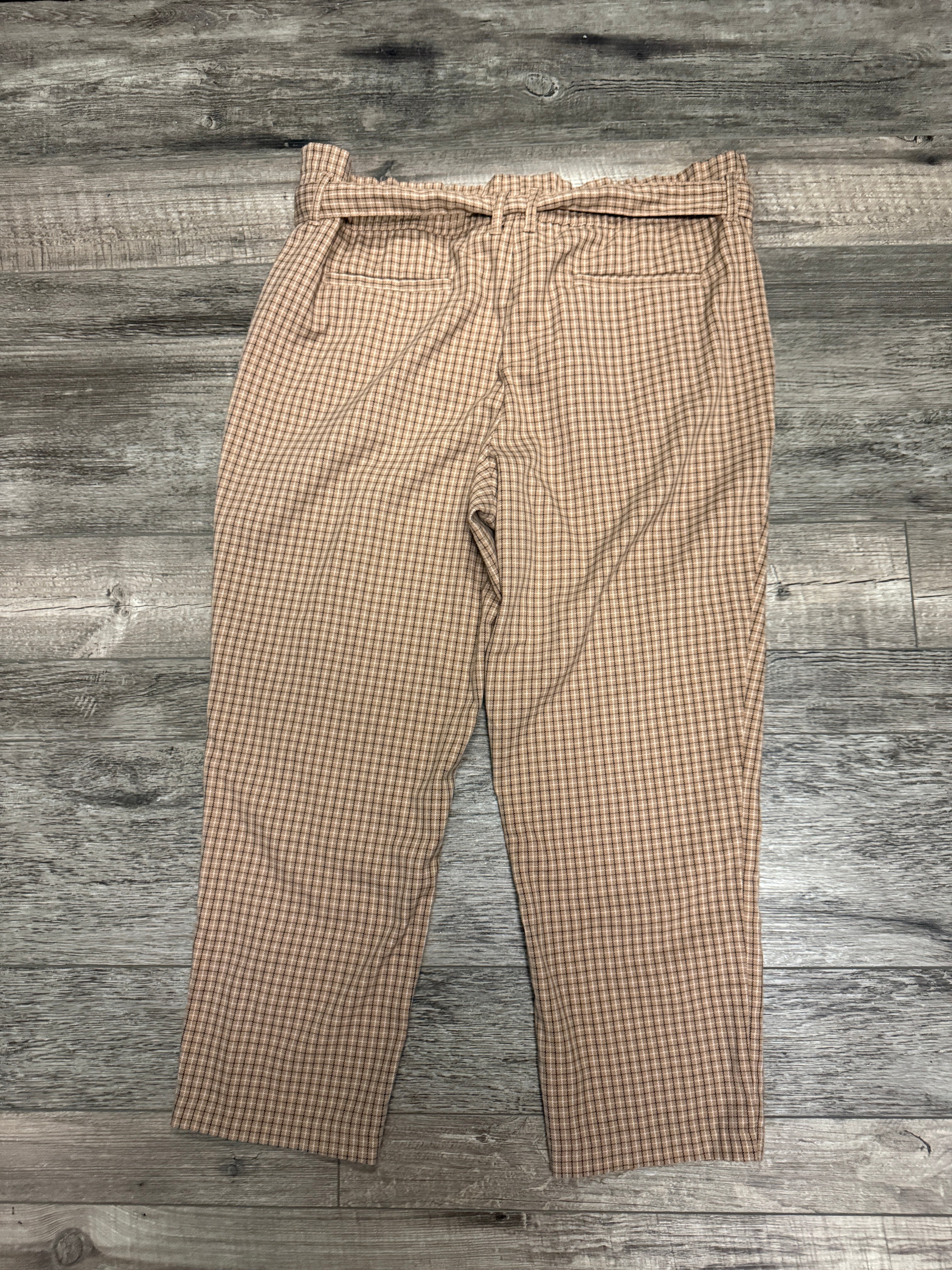 Liz Claiborne Plaid Belted Pant