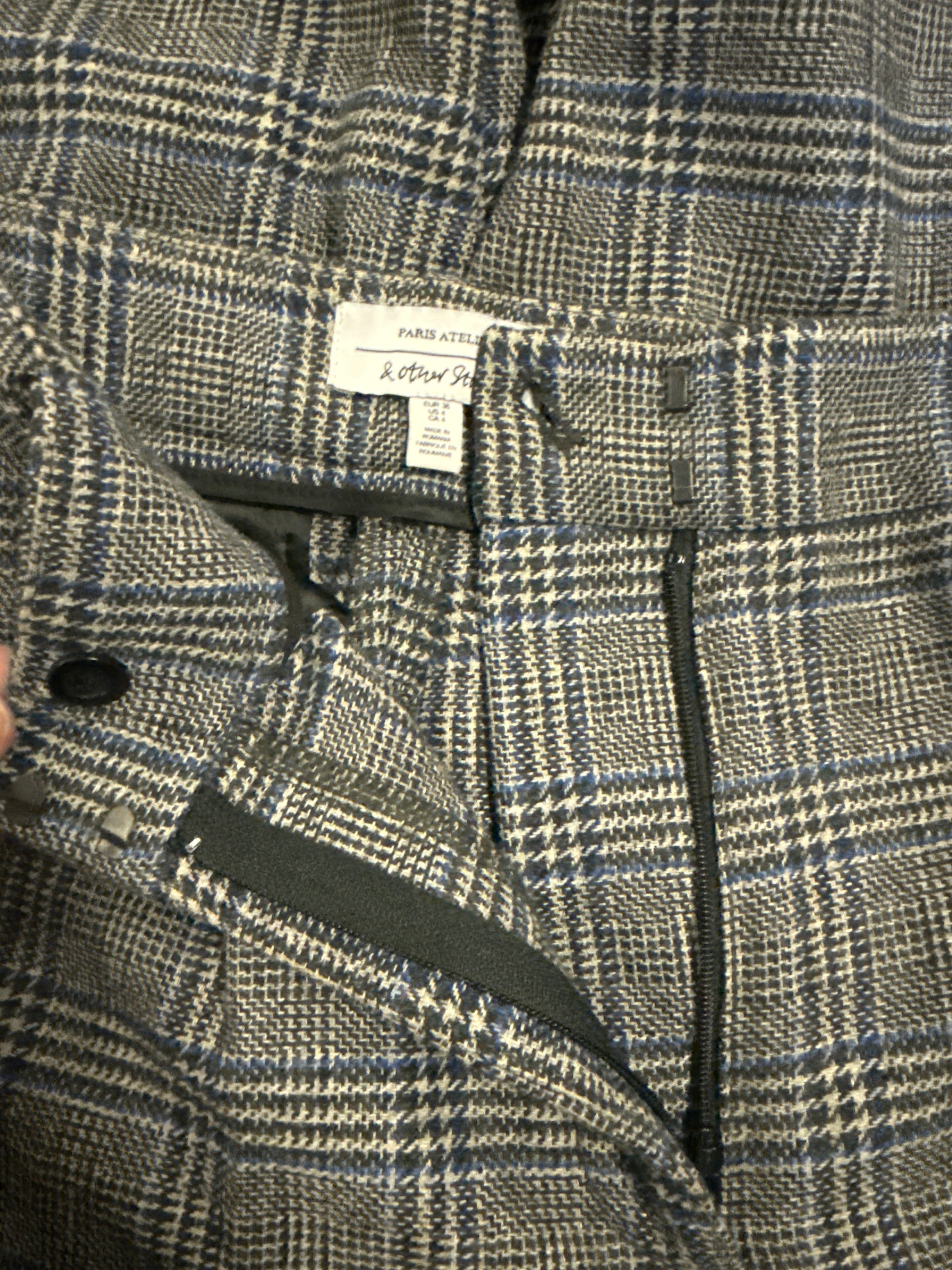 & OTHER STORIES CHECK TAILORED TROUSERS