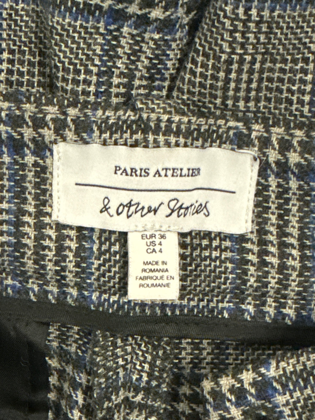 & OTHER STORIES CHECK TAILORED TROUSERS