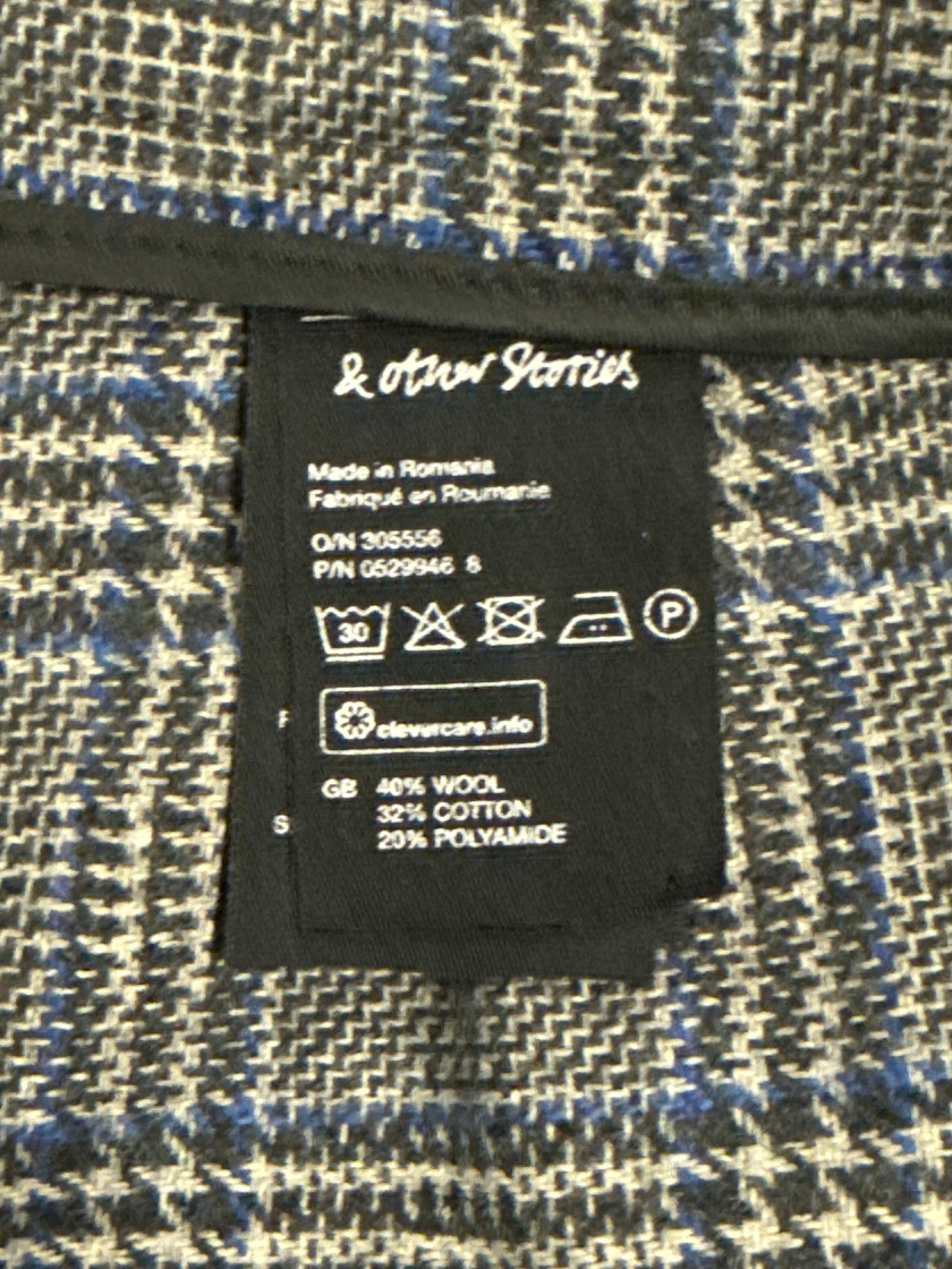 & OTHER STORIES CHECK TAILORED TROUSERS