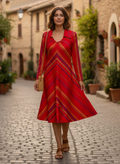 VTG 1970's CHEVRON STRIPED DRESS