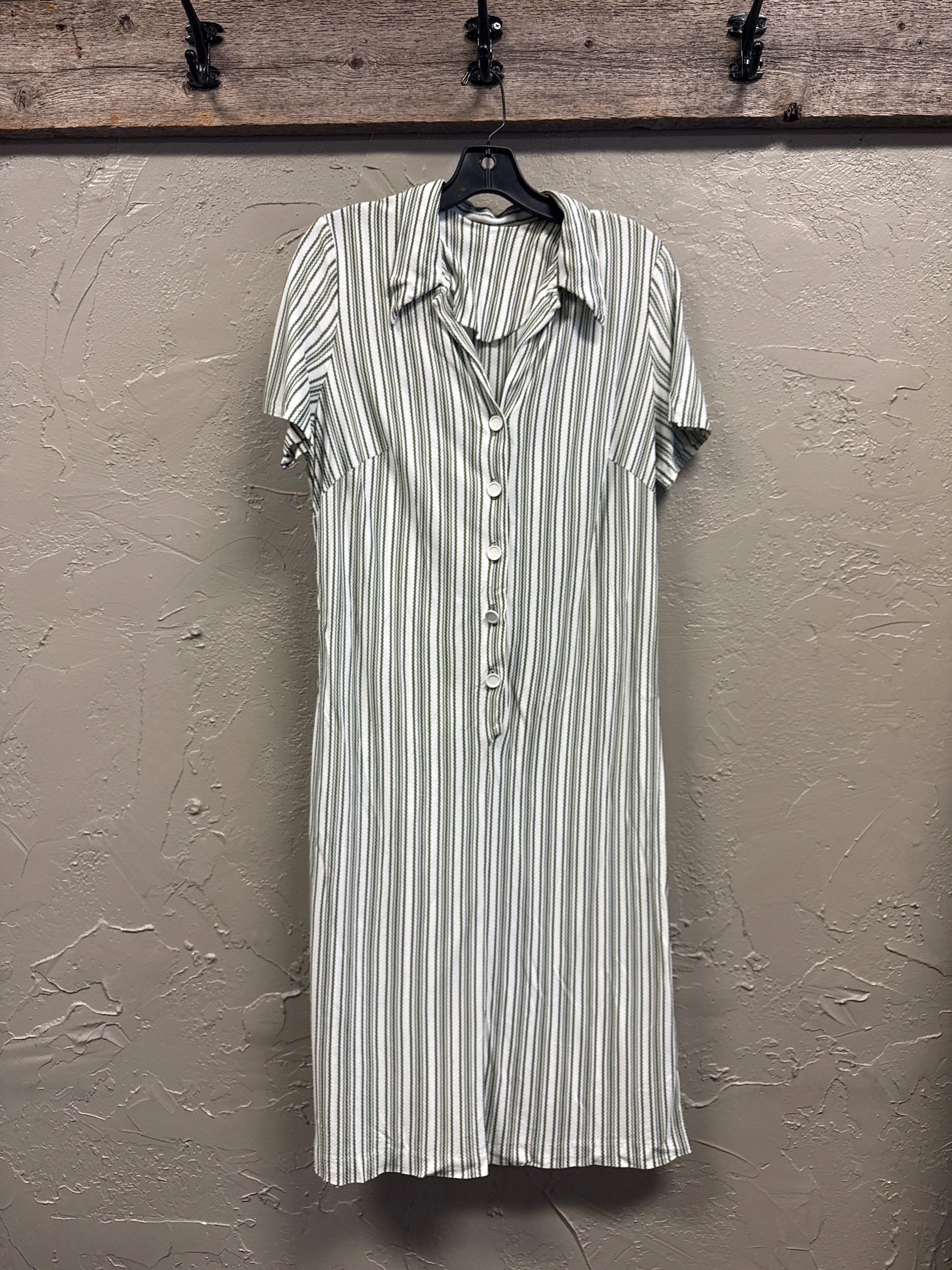 VTG STRIPED SHIRT DRESS