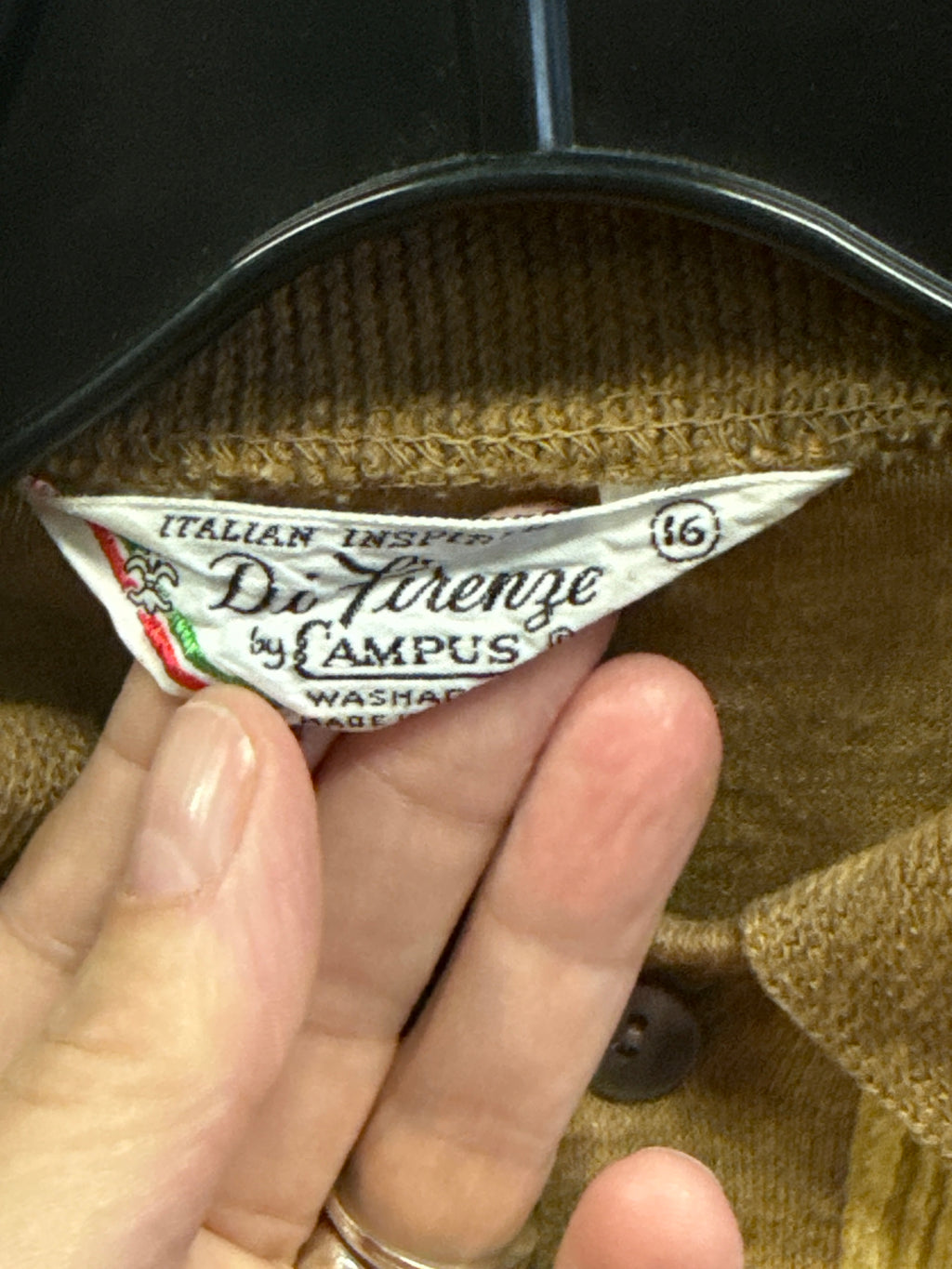 VTG 60's DI FIRENZE KNIT & CORDUROY SHIRT