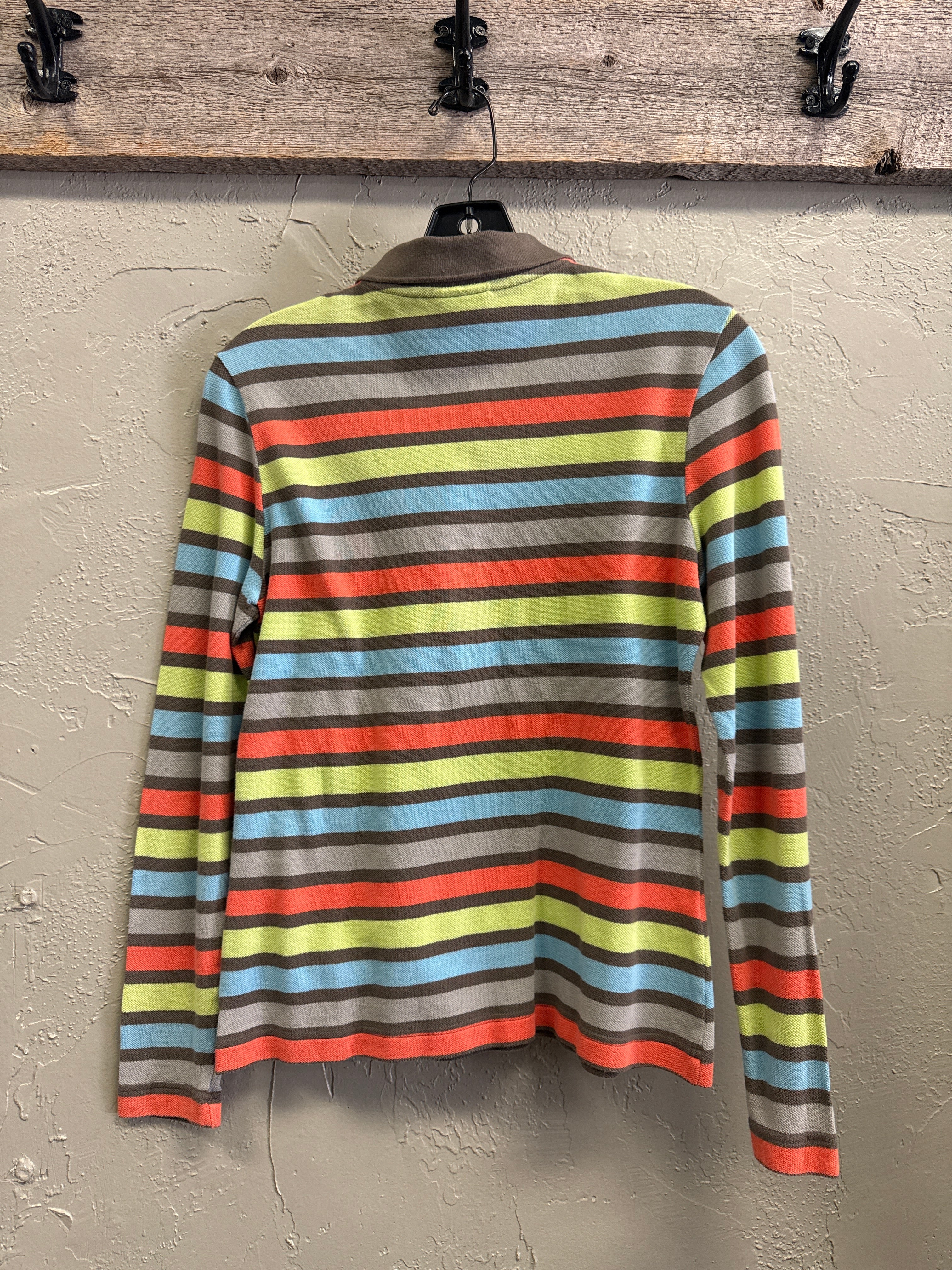 VTG Y2K LACOSTE STRIPED POLO
