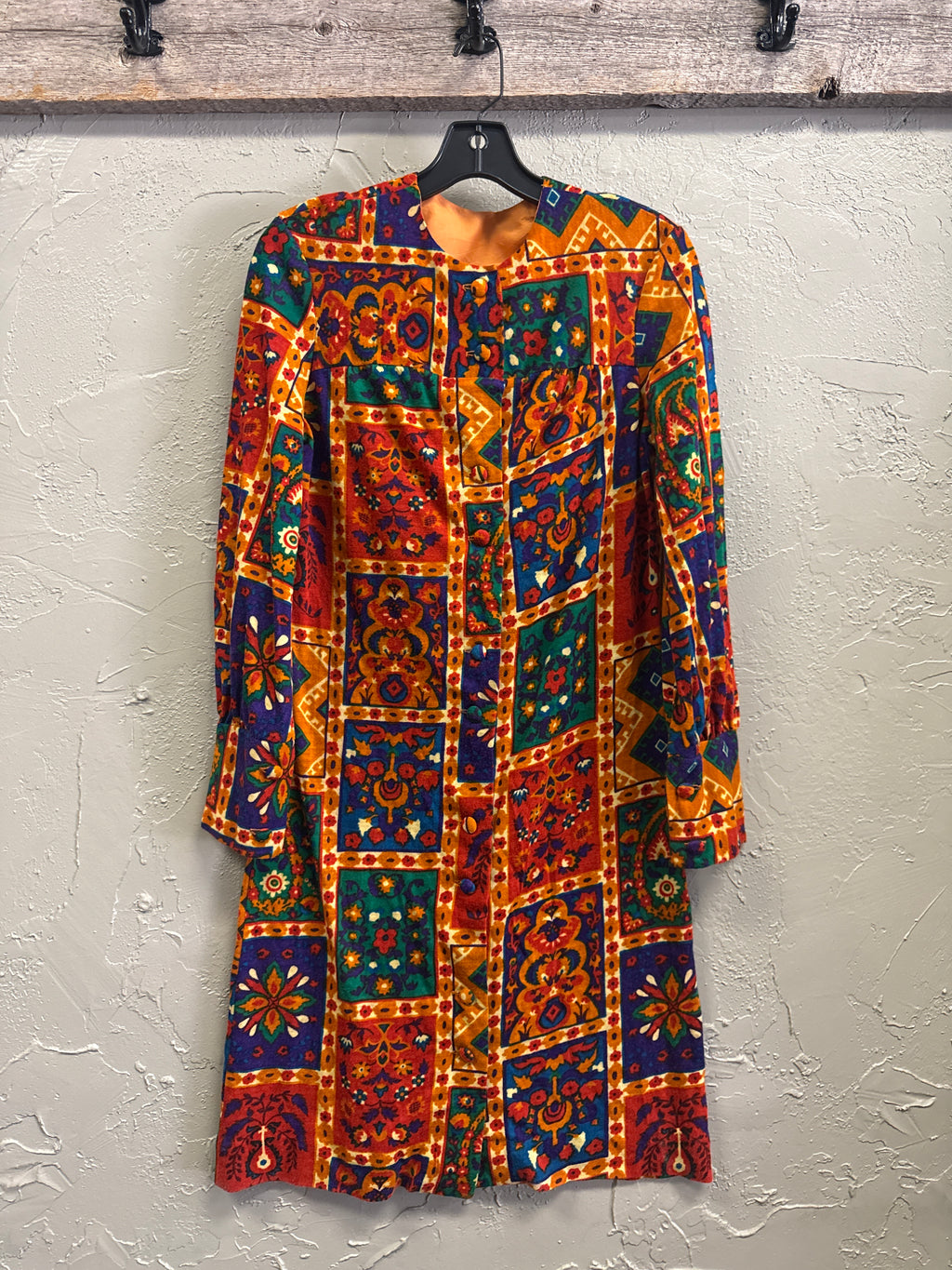 *VTG 70’s FULL BUTTON DRESS