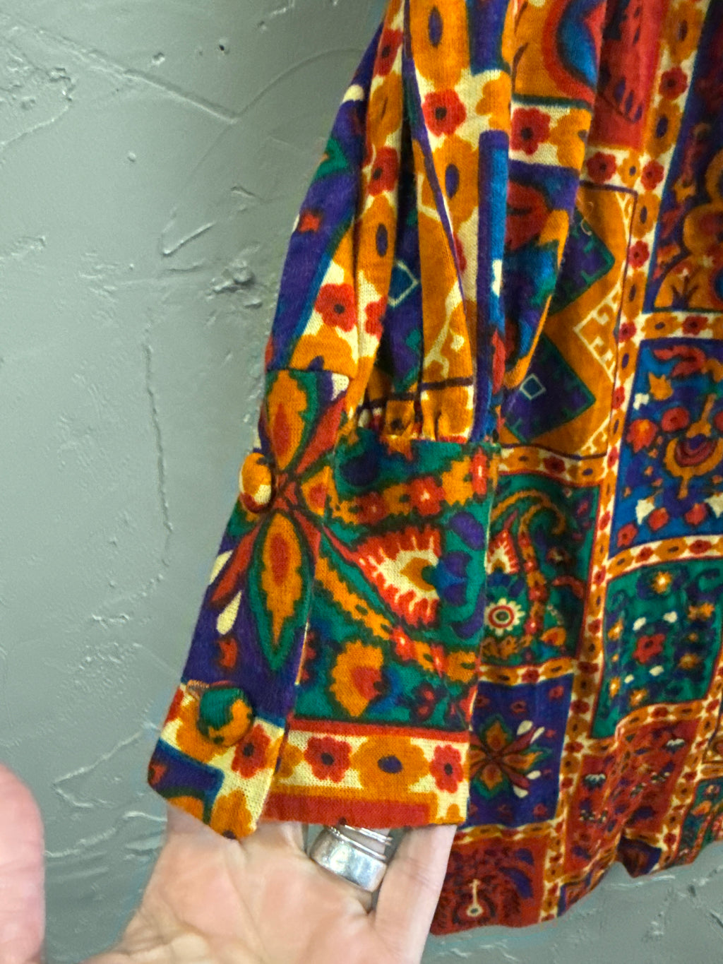 *VTG 70’s FULL BUTTON DRESS