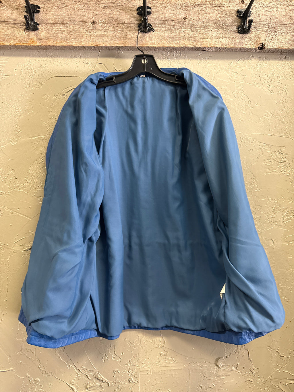 VTG 80's LEATHER CAR COAT