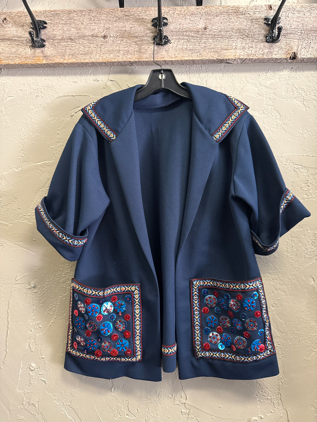 VTG ART-TO-WEAR OPEN COAT