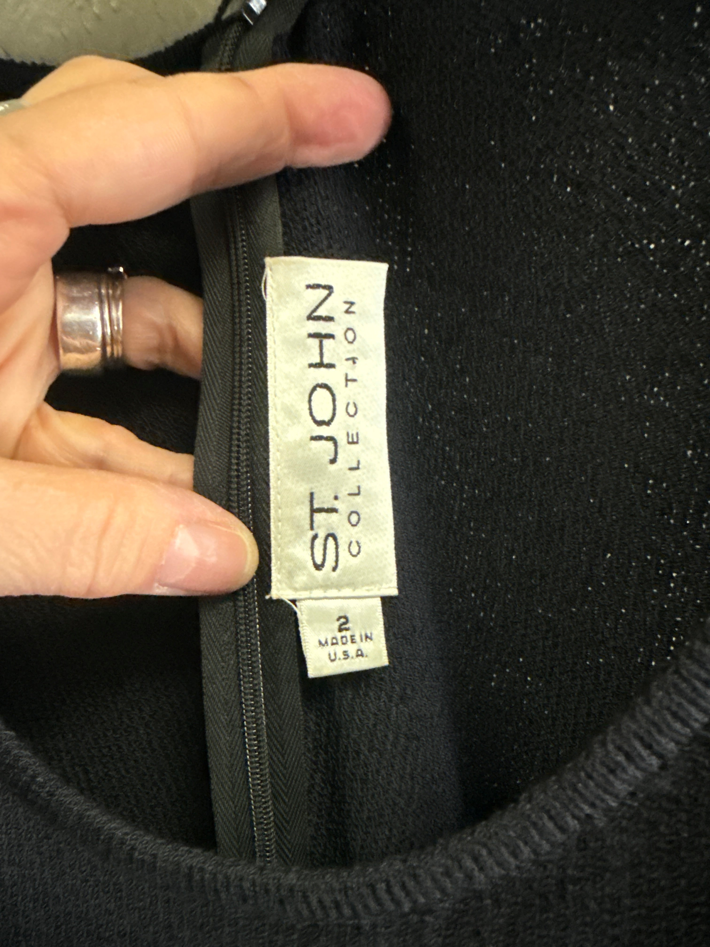 2007 ST. JOHN RESORT COLLECTION SCOOP NECK SHEATH DRESS